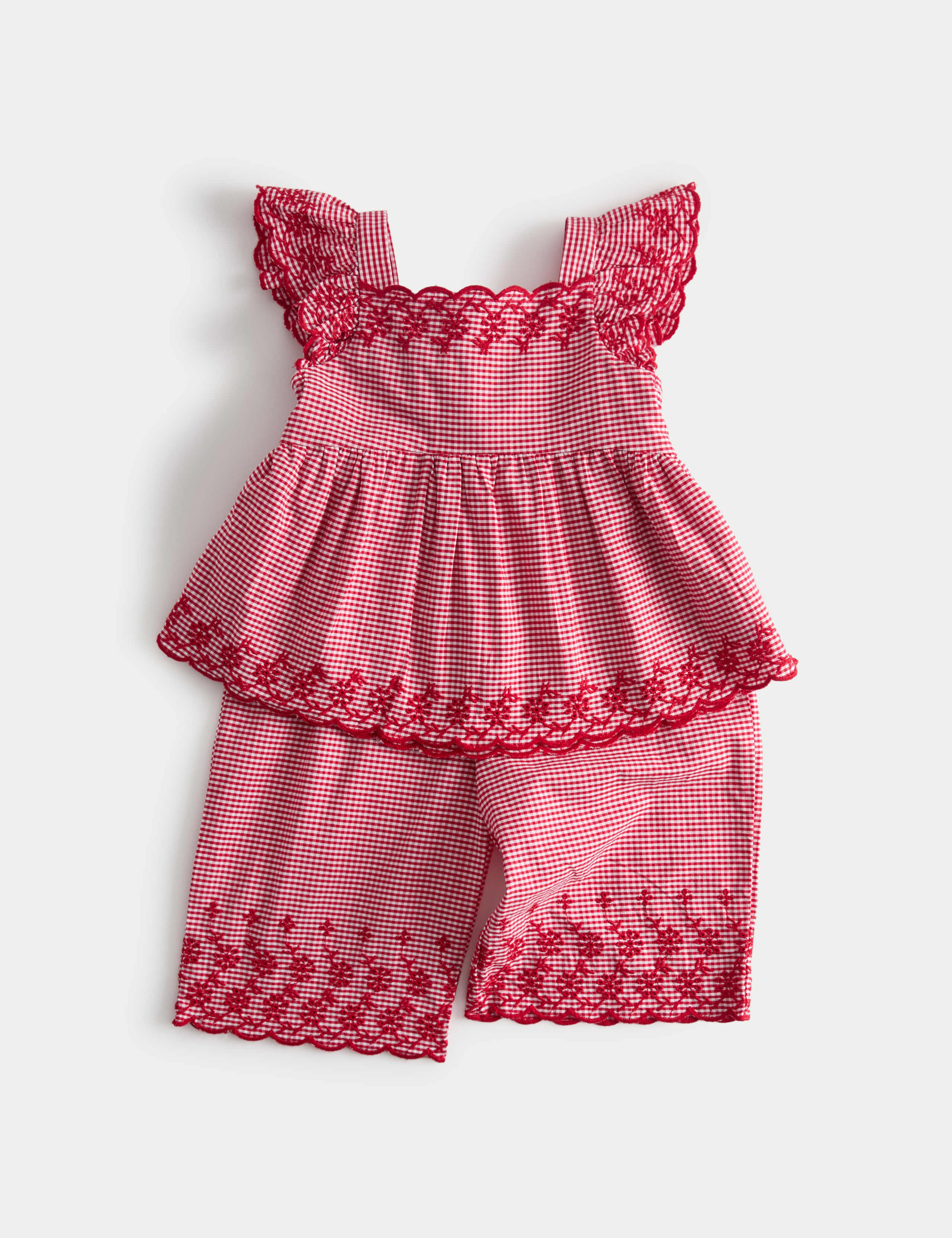 Gingham Top & Bottom Outfit (0-5 Yrs) 1 of 2