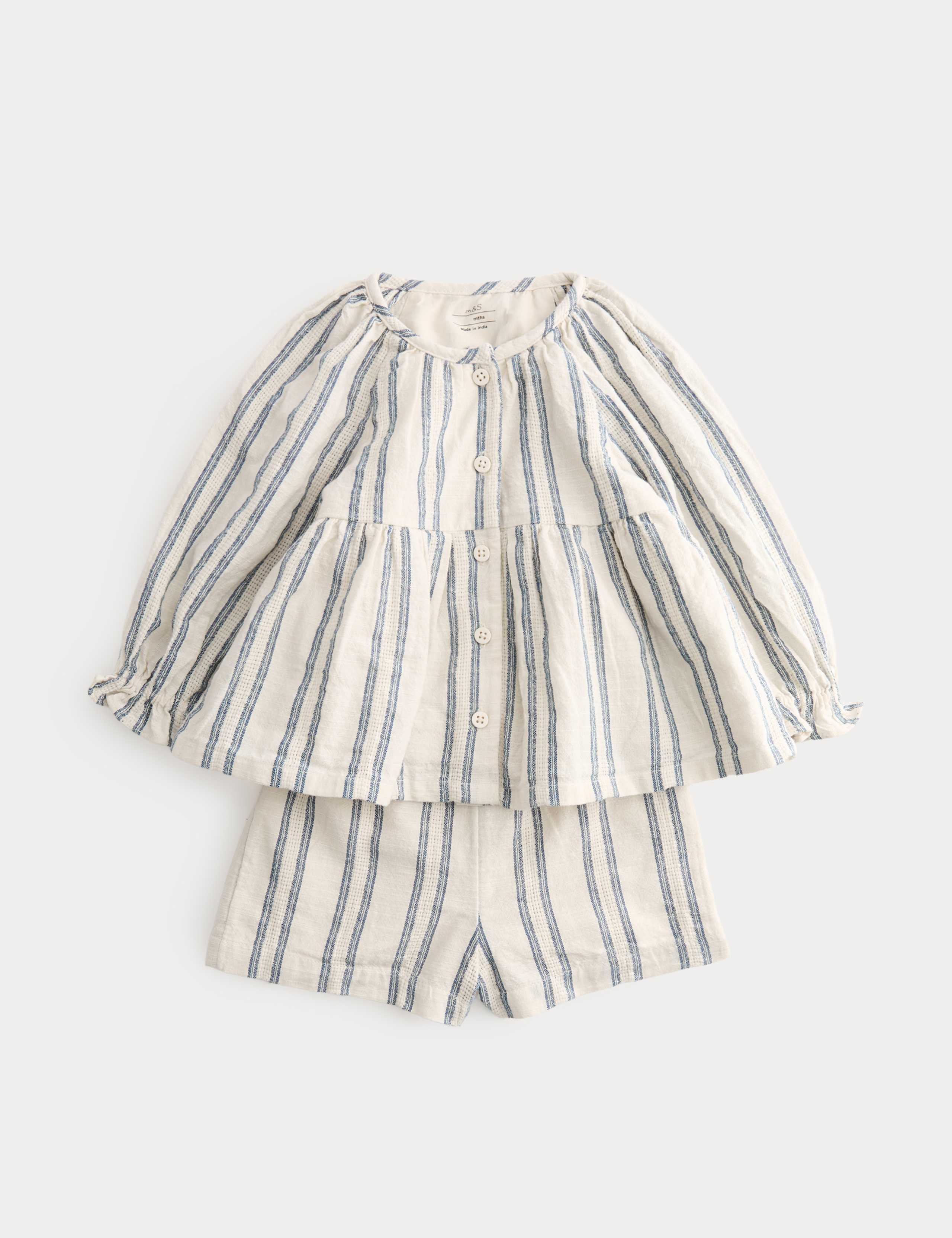 2 Piece Pure Cotton Top & Bottom Outfit (0-5 Yrs) 1 of 2