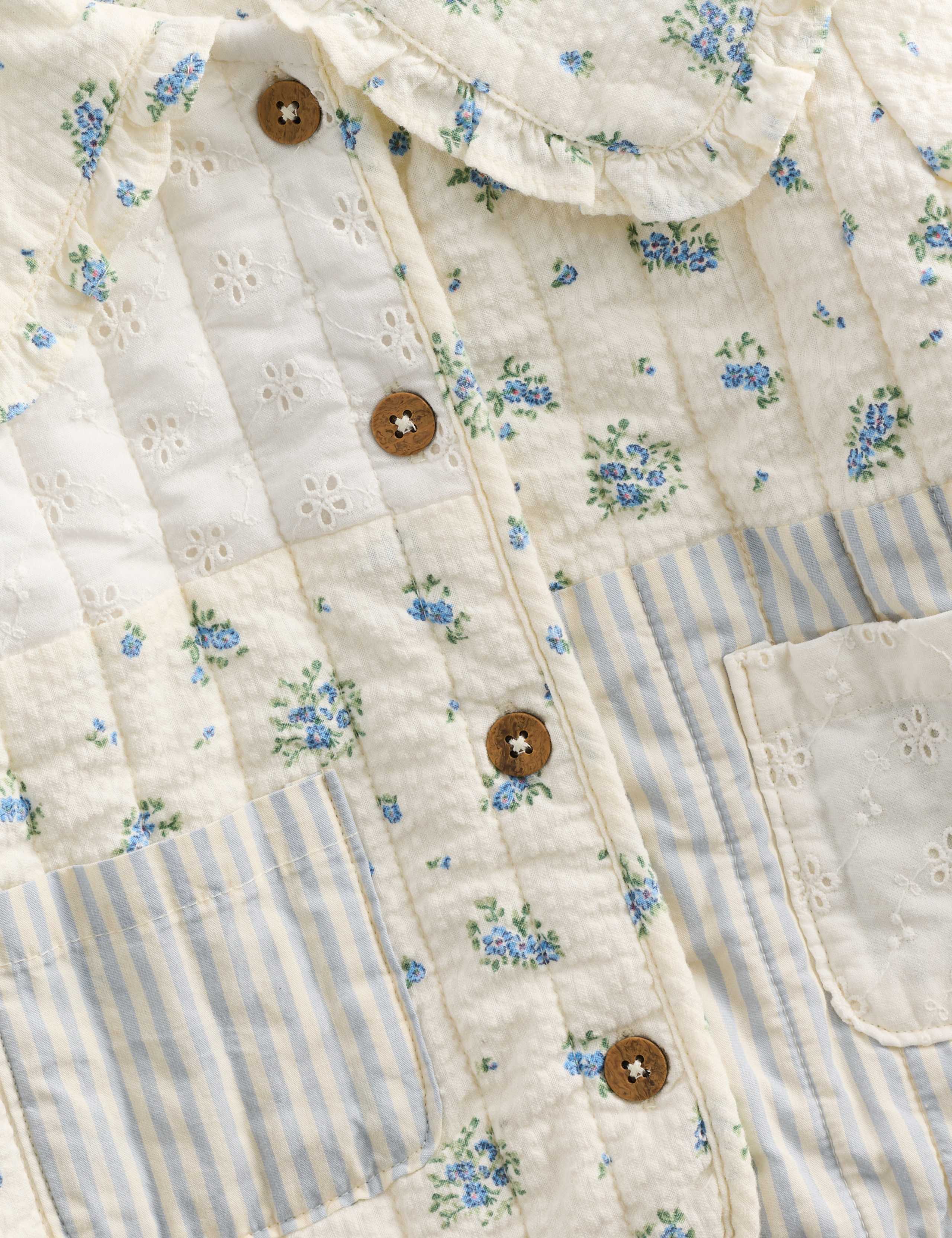Pure Cotton Patchwork Jacket (0 Months-5 Years) 3 of 3