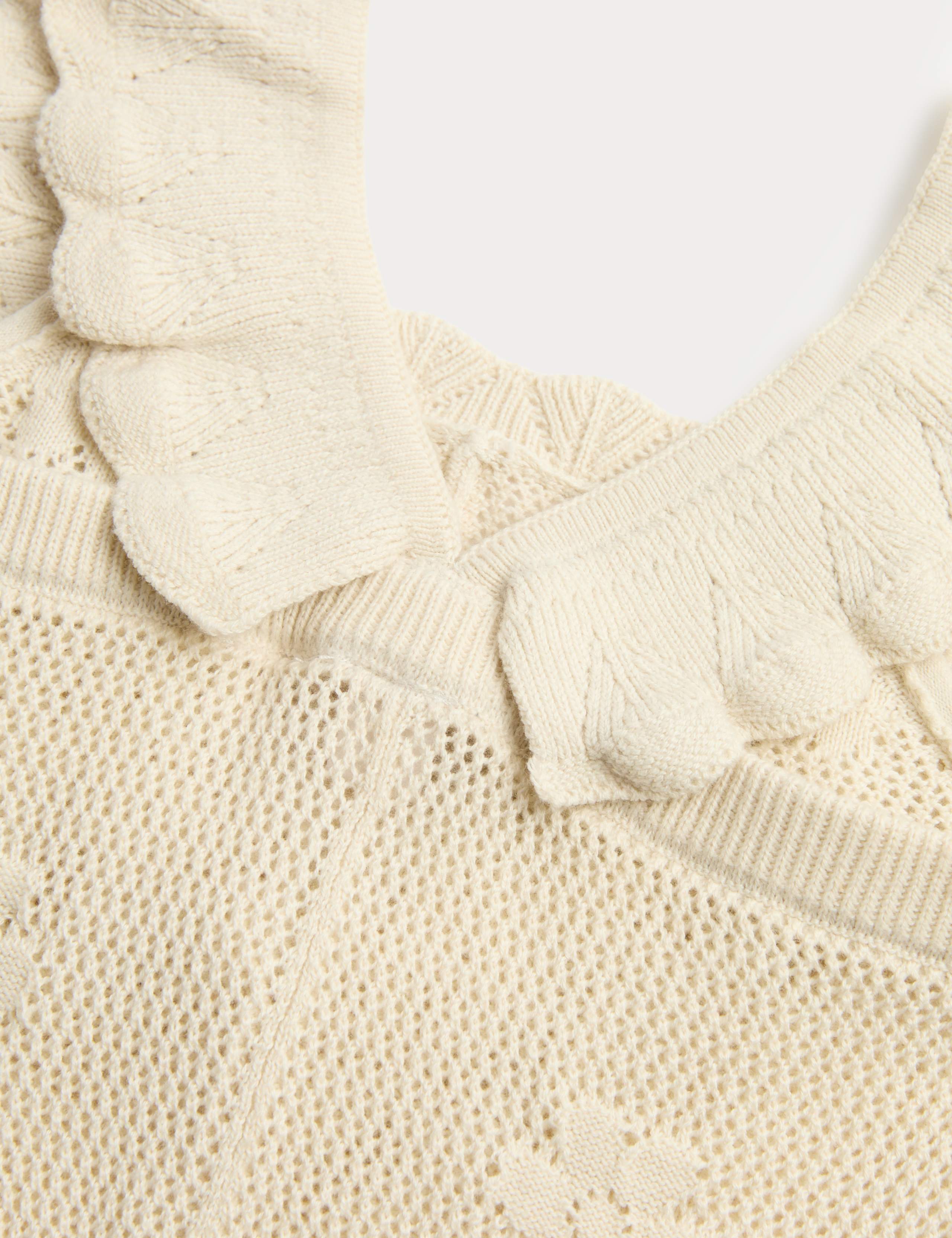 Pure Cotton Knitted Romper (0-3 Yrs) 2 of 2
