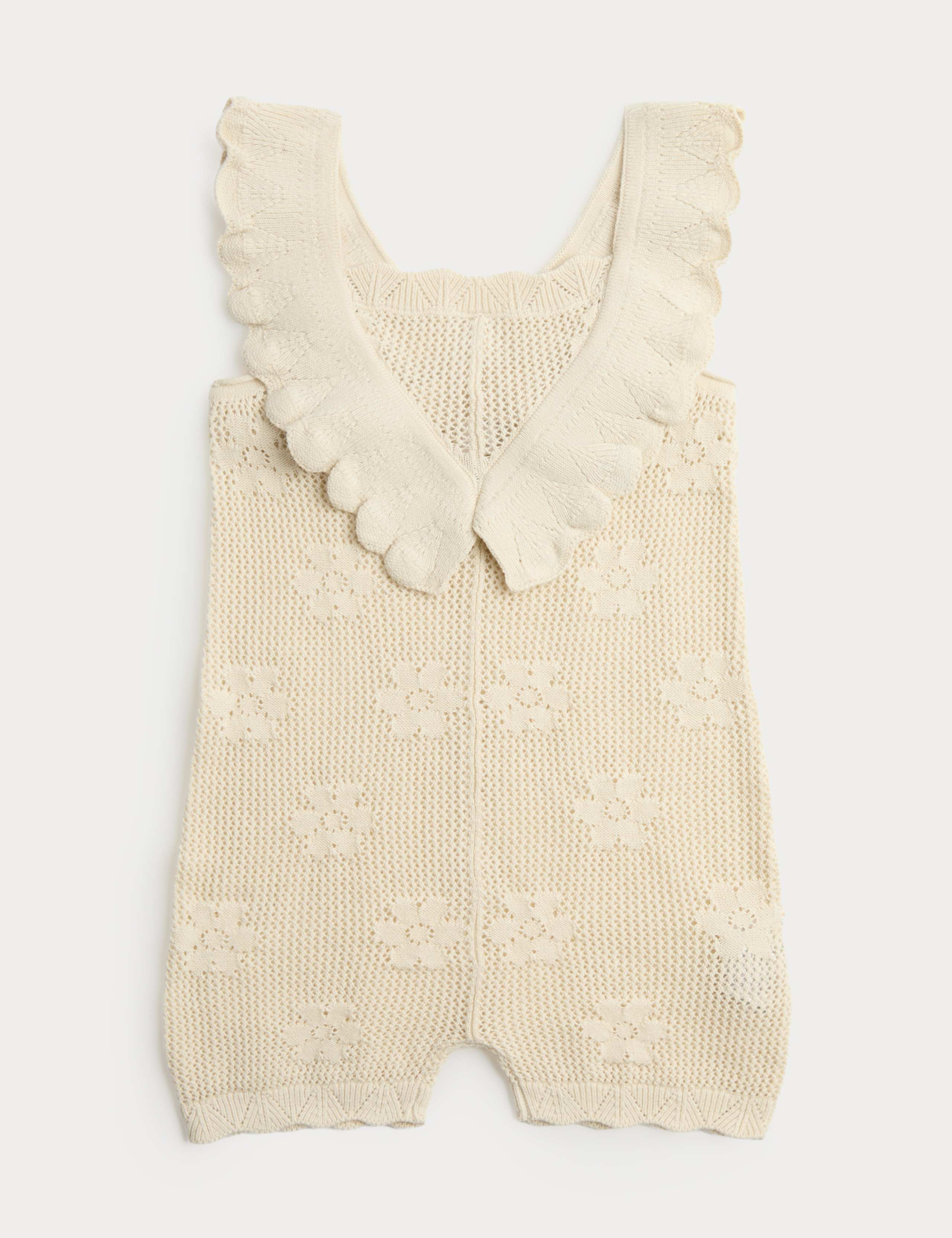 Pure Cotton Knitted Romper (0-3 Yrs) 1 of 2