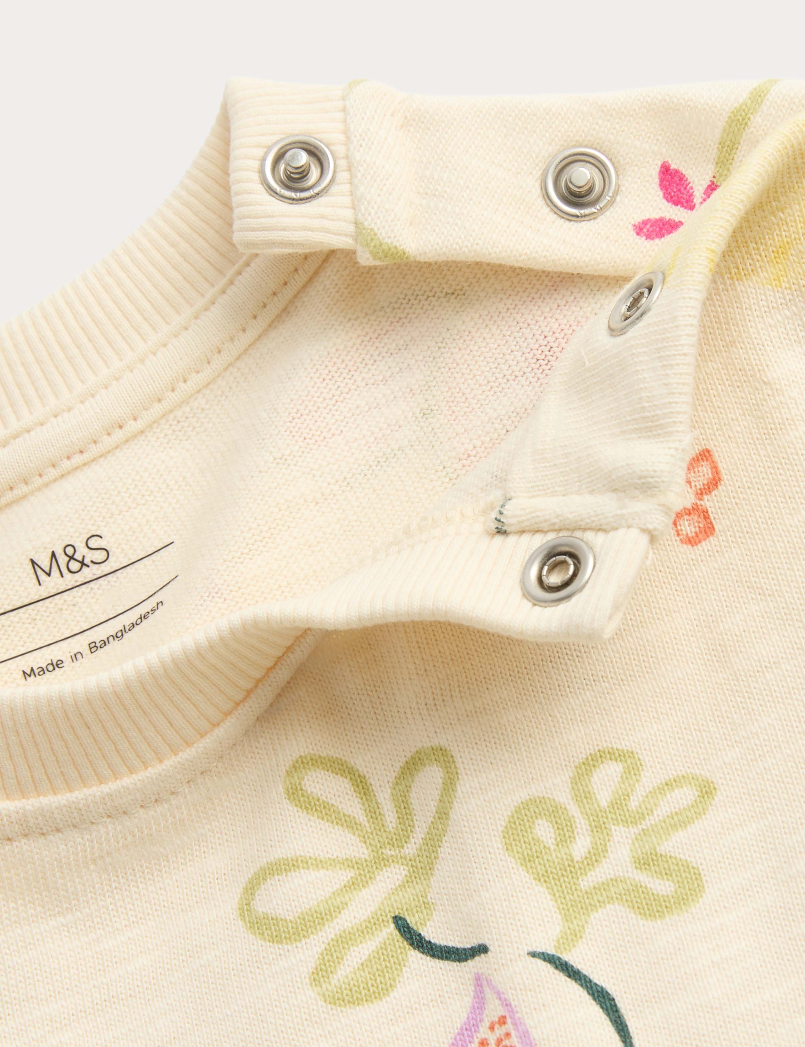 Pure Cotton Jersey Paradiso Print Dress (0-5 Yrs) 2 of 2