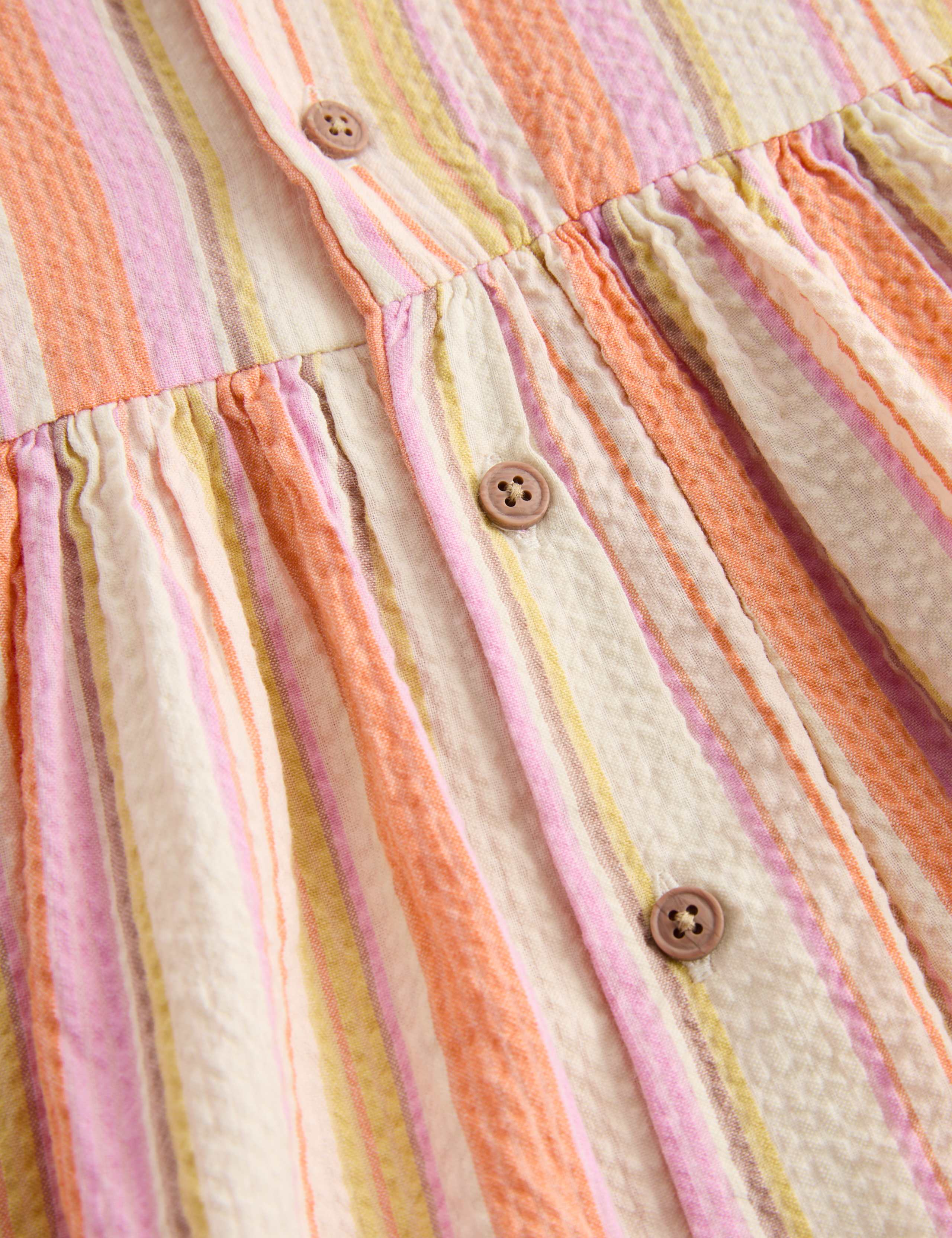 Pure Cotton Striped Button Up Dress (0-5 Yrs) 2 of 2