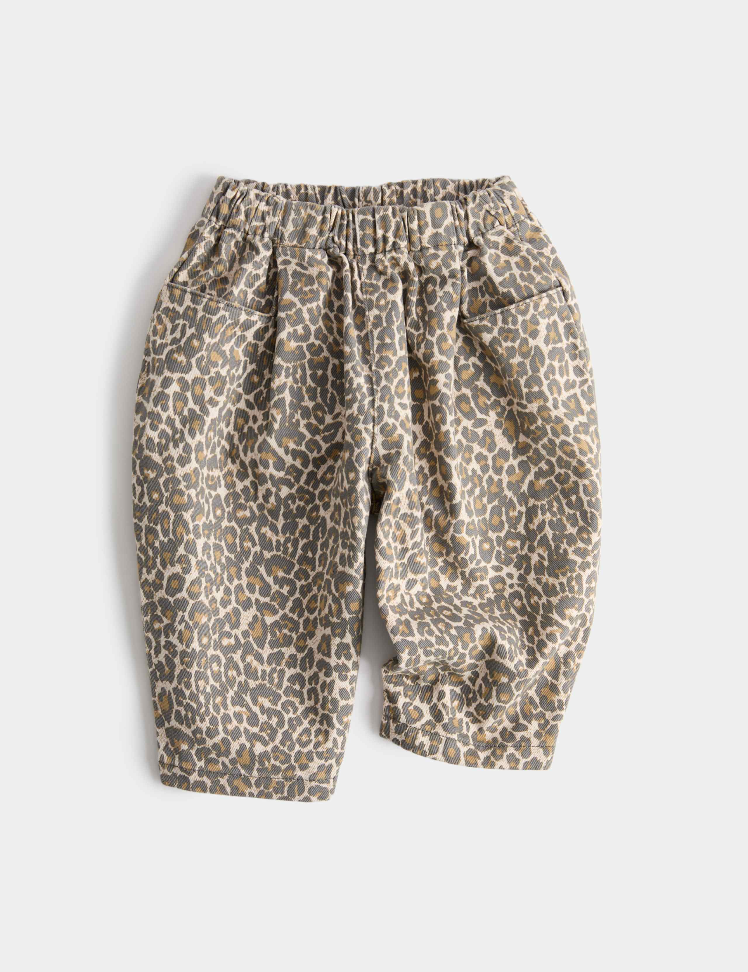 Pure Cotton Leopard Print Jeans (0-5 Yrs) 1 of 2