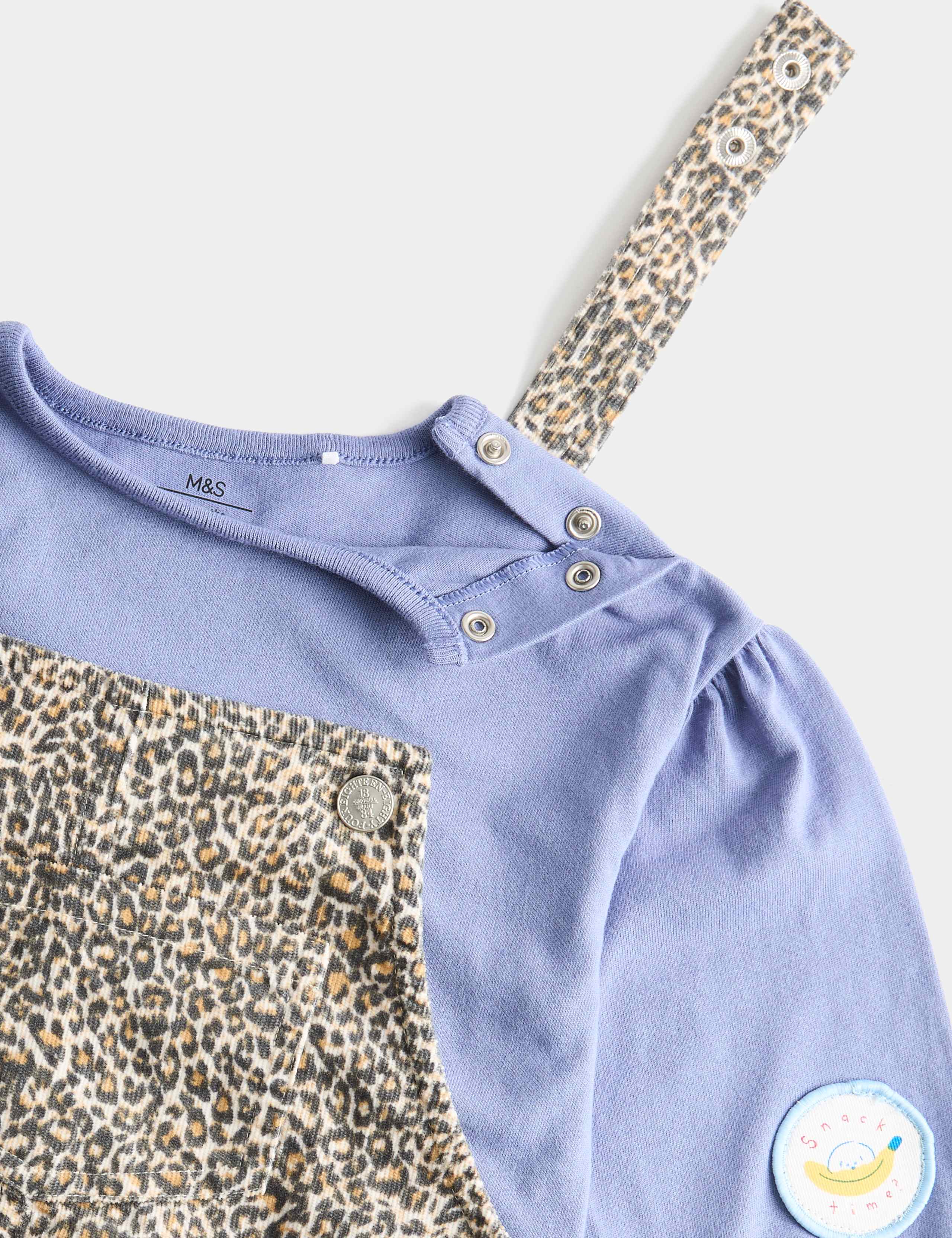 2 Piece Pure Cotton Leopard Print Outfit (0-3 Yrs) 2 of 3
