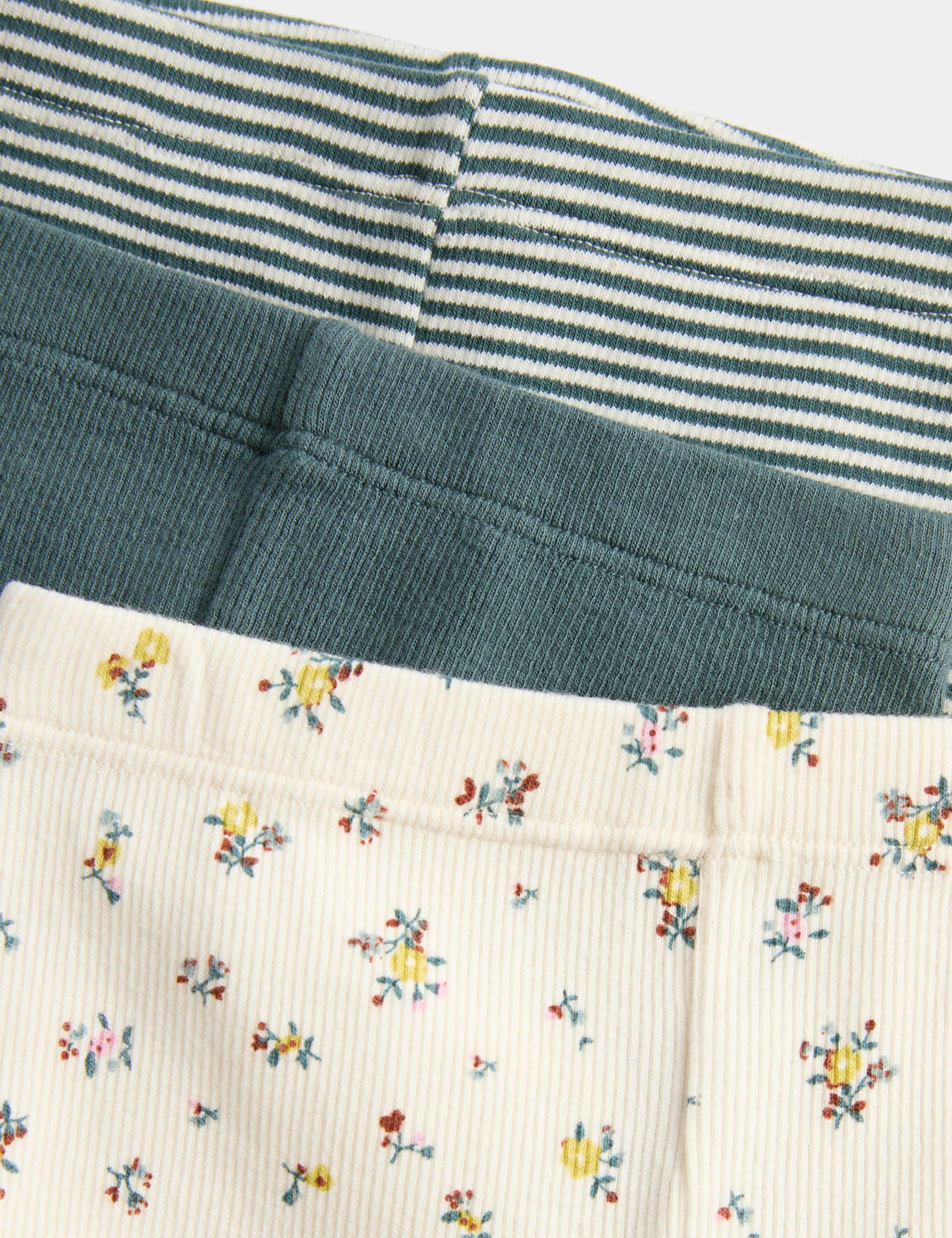 3 Pack Cotton Rich Ditsy Leggings (1-5 Yrs) 2 of 2