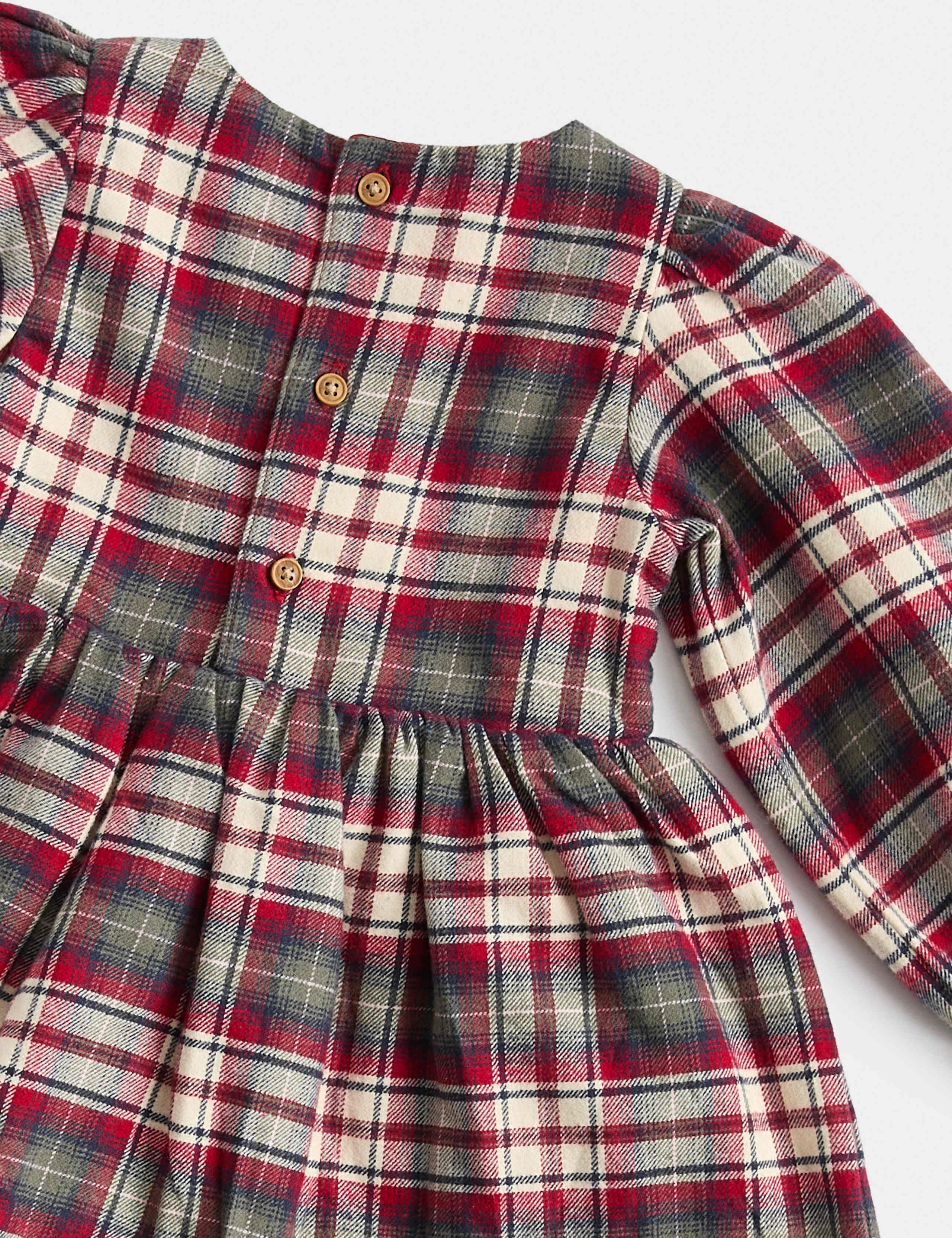 2pk Pure Cotton Checked Dress with Tights 2 of 2