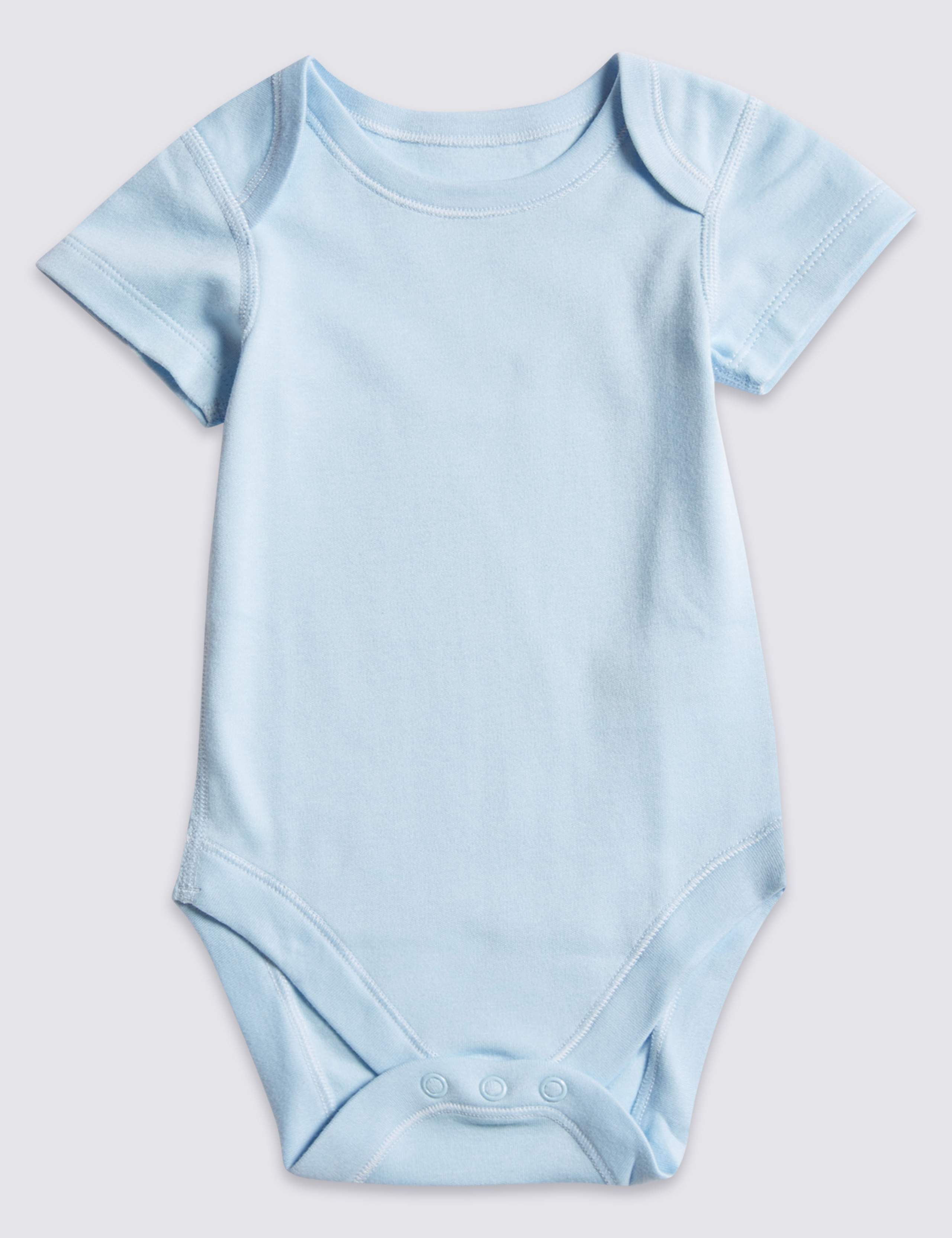 7 Pack Boys' Bear Short Sleeve Bodysuits 5 of 8