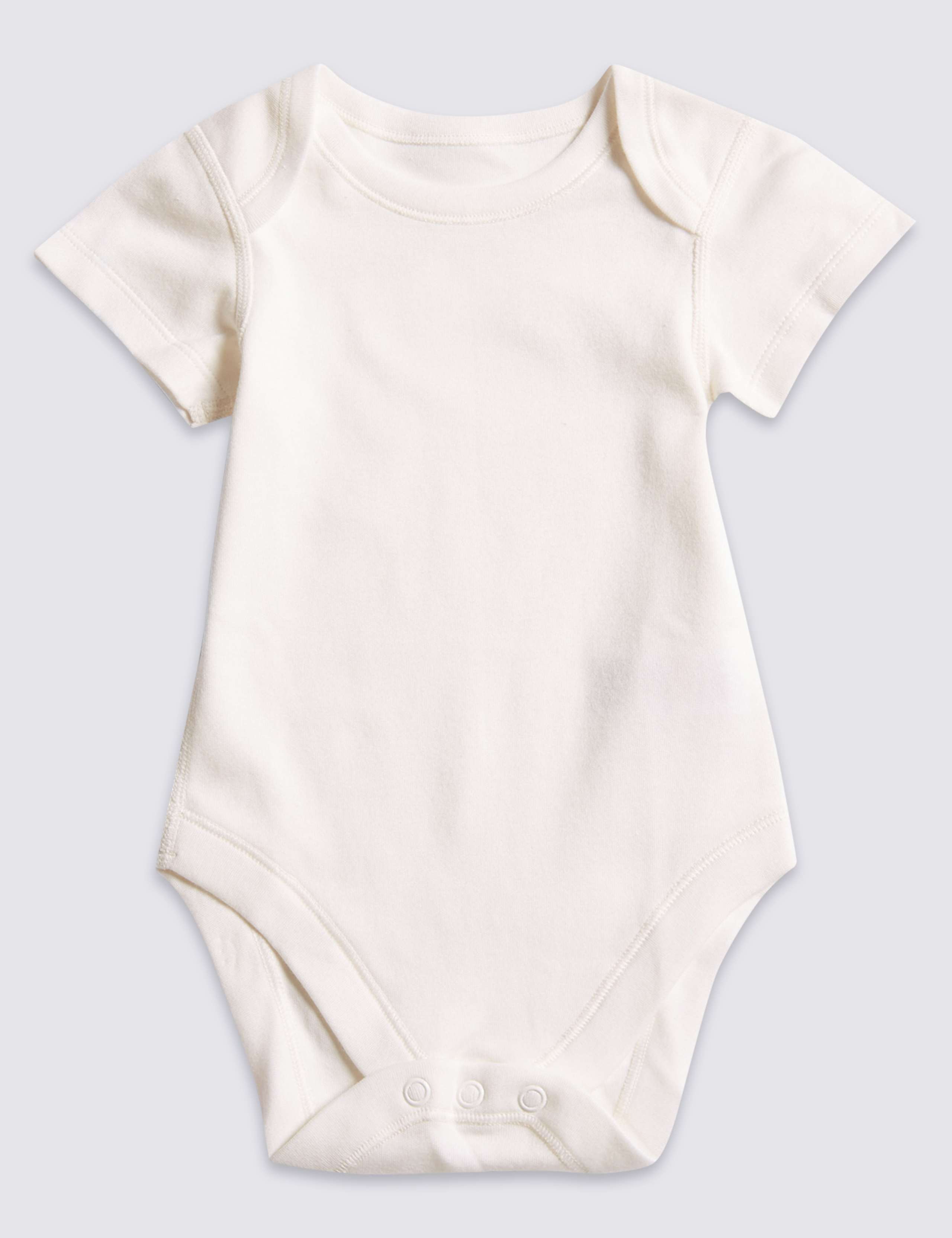 7 Pack Boys' Bear Short Sleeve Bodysuits 6 of 8