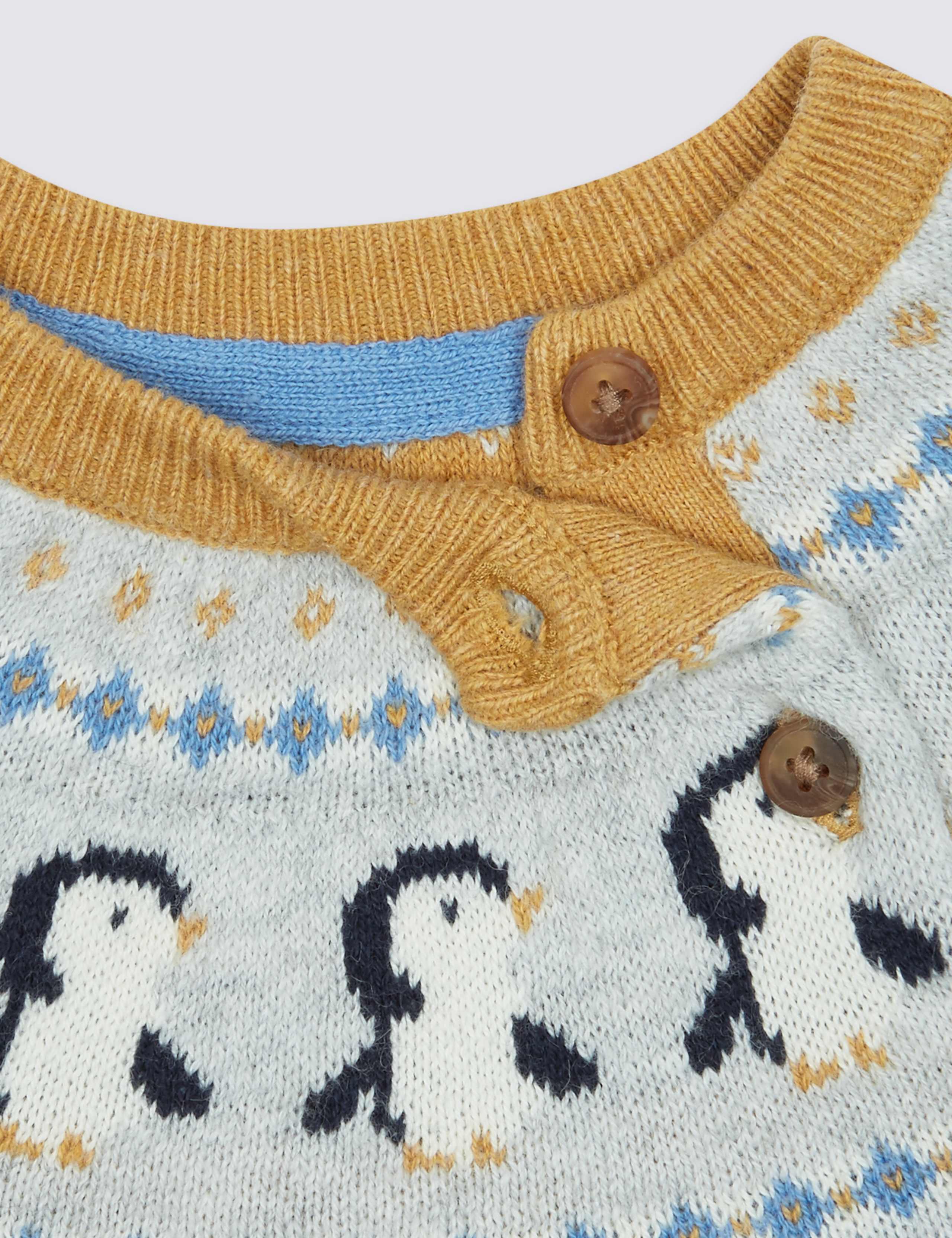 Cotton Rich Penguin Fairisle Jumper 3 of 5