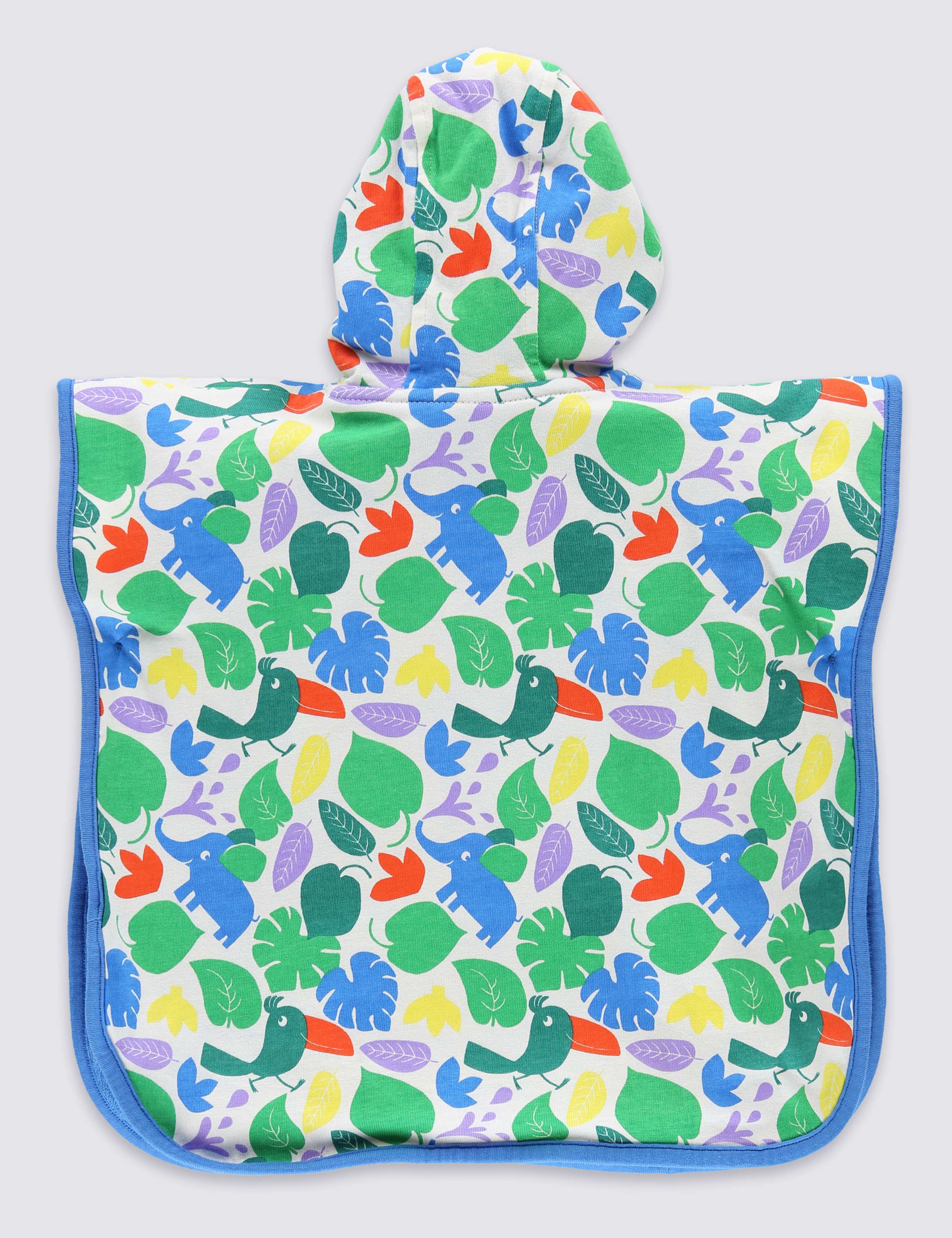 Pure Cotton Jungle Print Poncho Towel 2 of 3