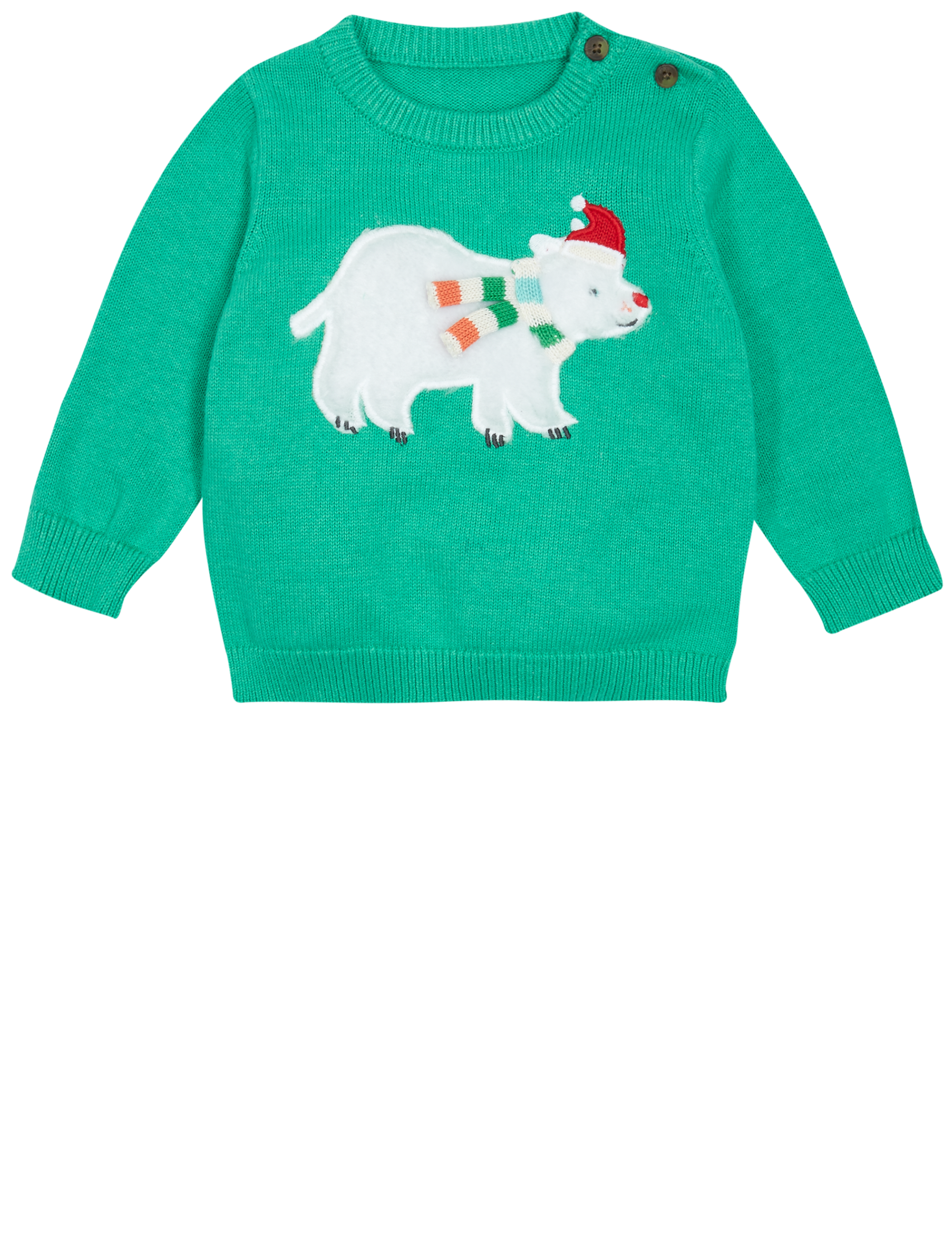 Pure Cotton Polar Bear Christmas Jumper 4 of 5