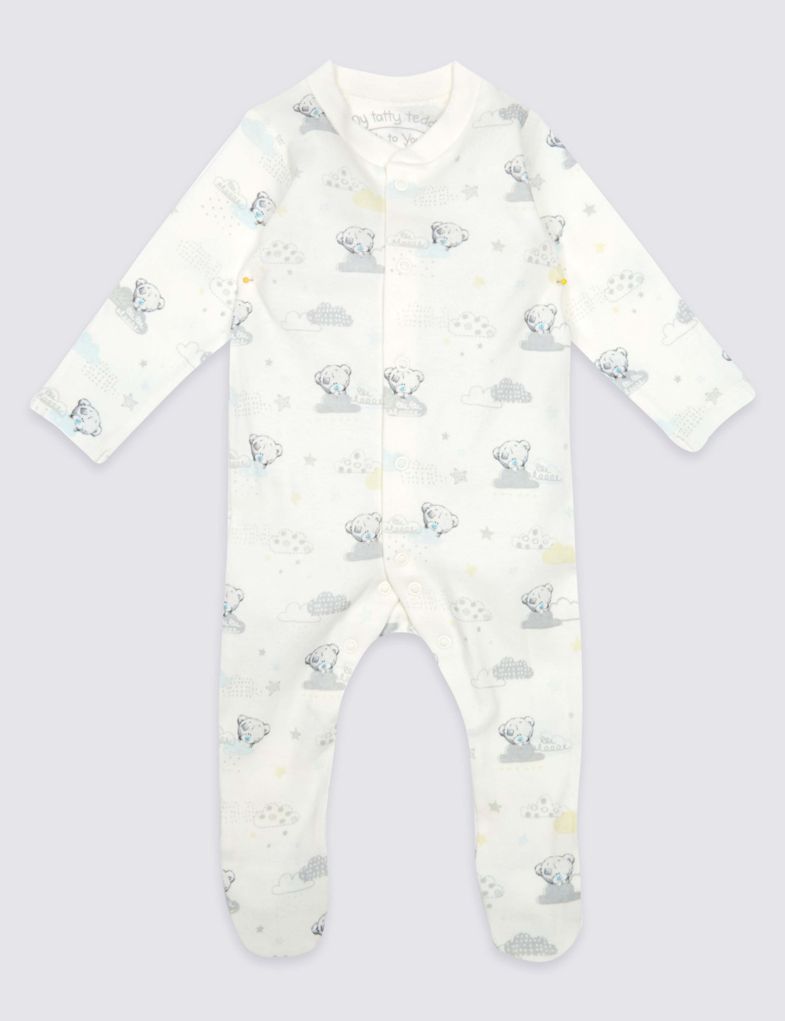 3 Pack Pure Cotton Sleepsuits 2 of 9