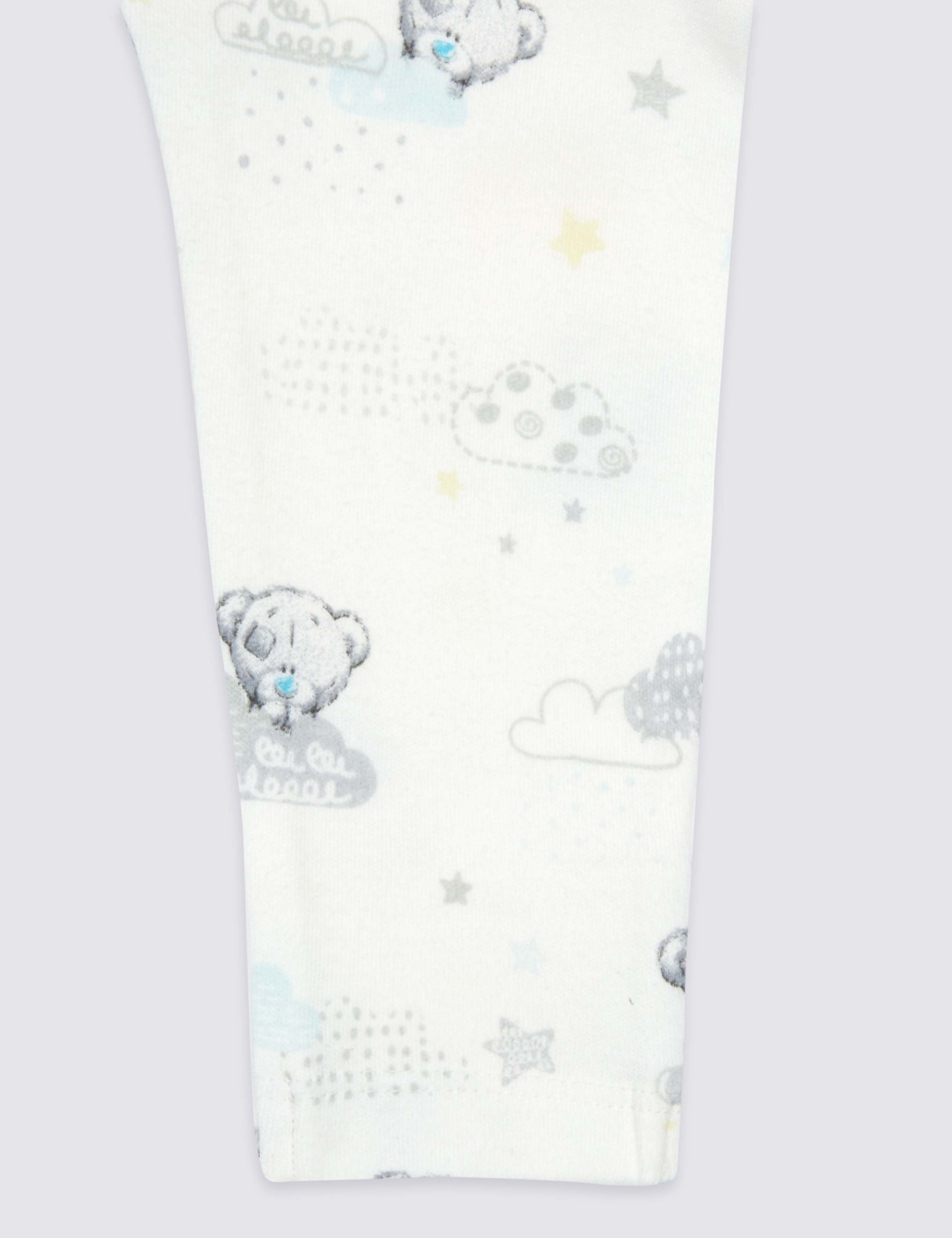 3 Pack Pure Cotton Sleepsuits 7 of 9