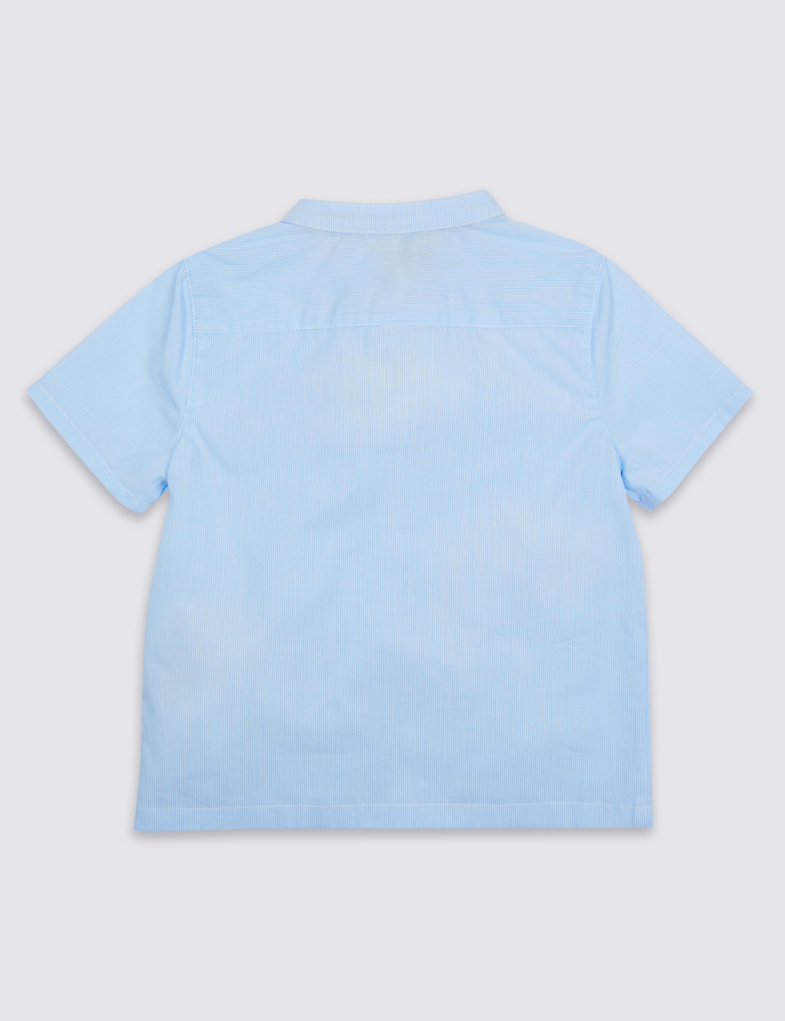 Boys Fine Stripe Woven Shirt (3 Months - 5 Years) 4 of 5