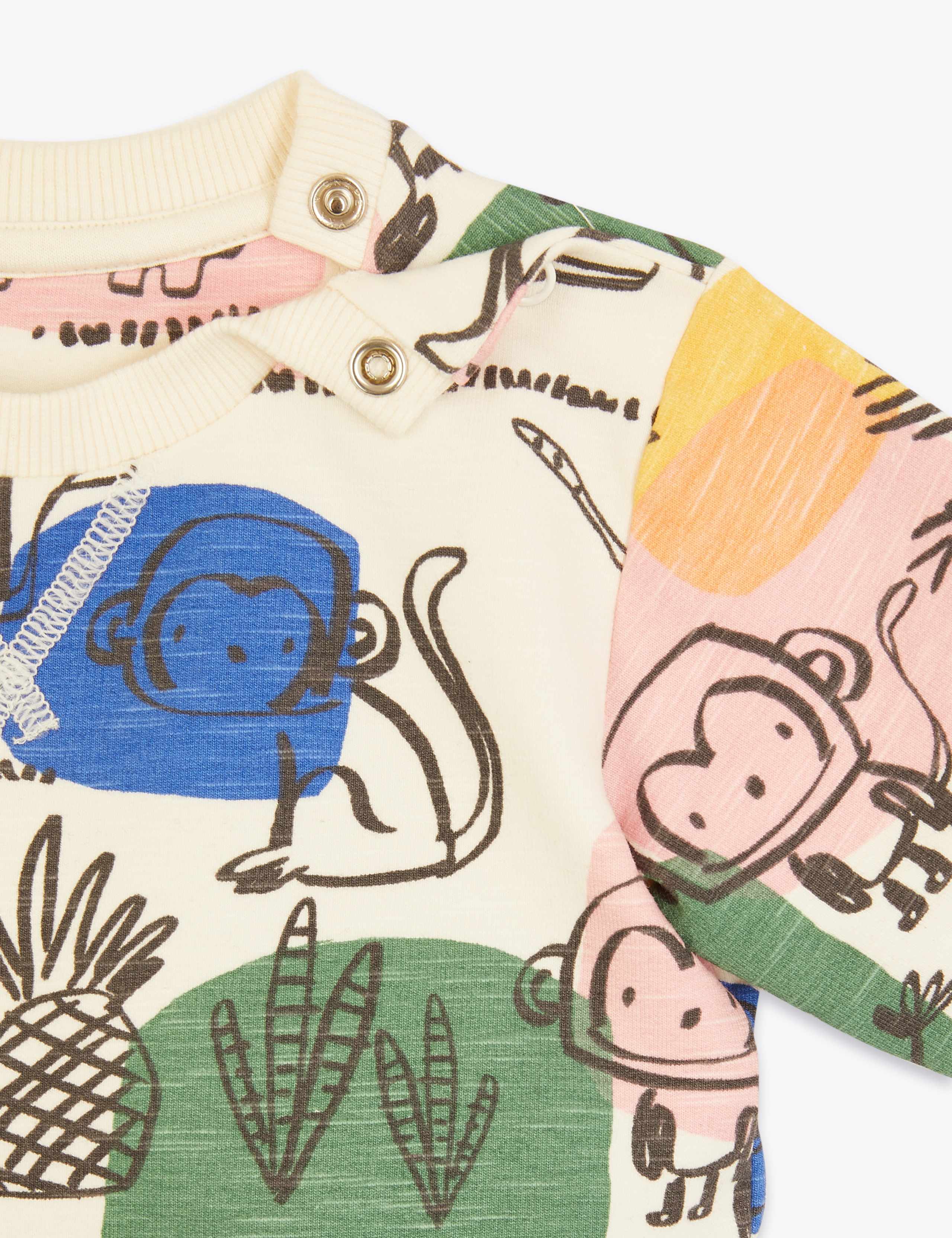 Cotton Animal Print Sweatshirt (0-3 Yrs) 3 of 3