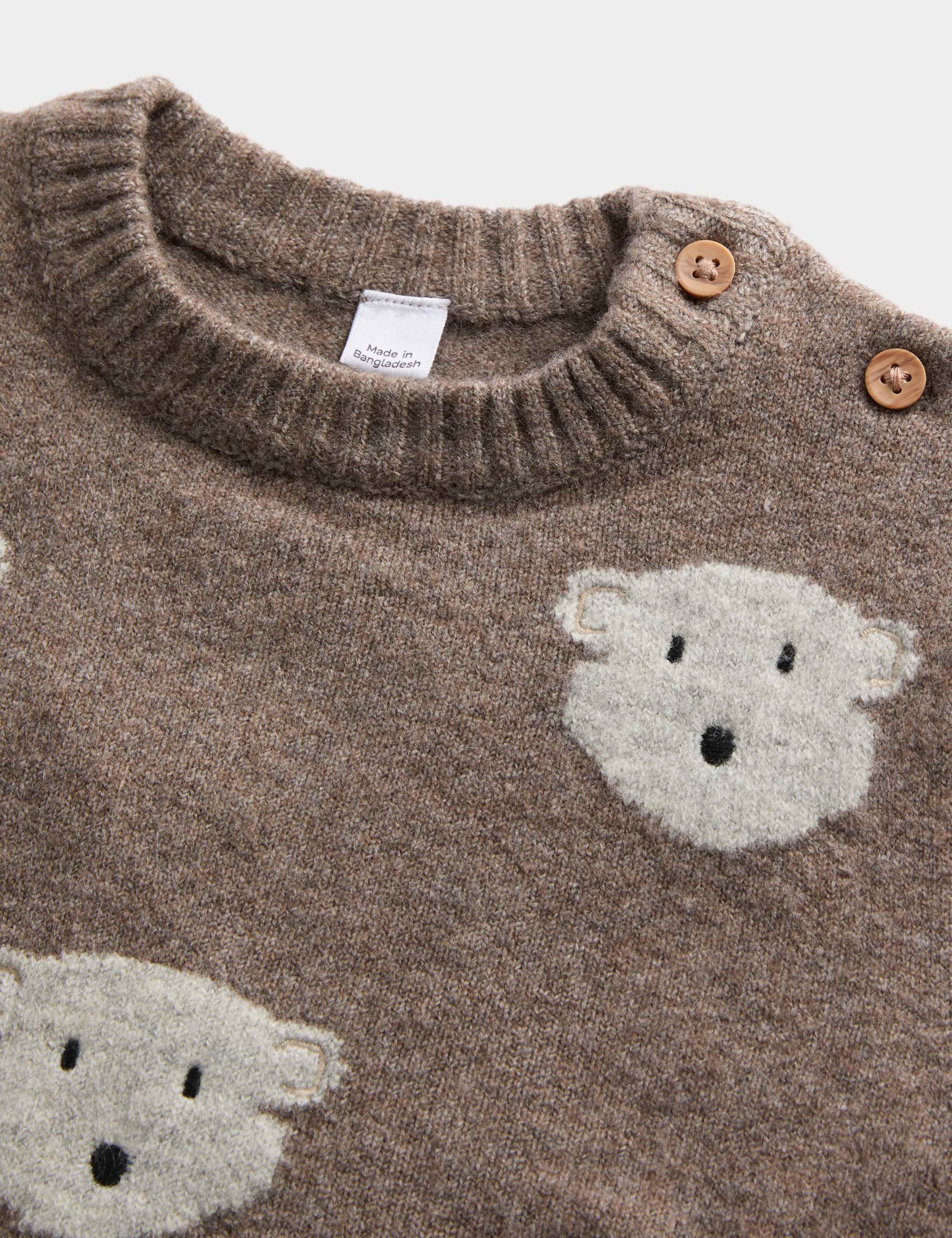 Knitted Bear Jumper (0-3 Yrs) 2 of 2