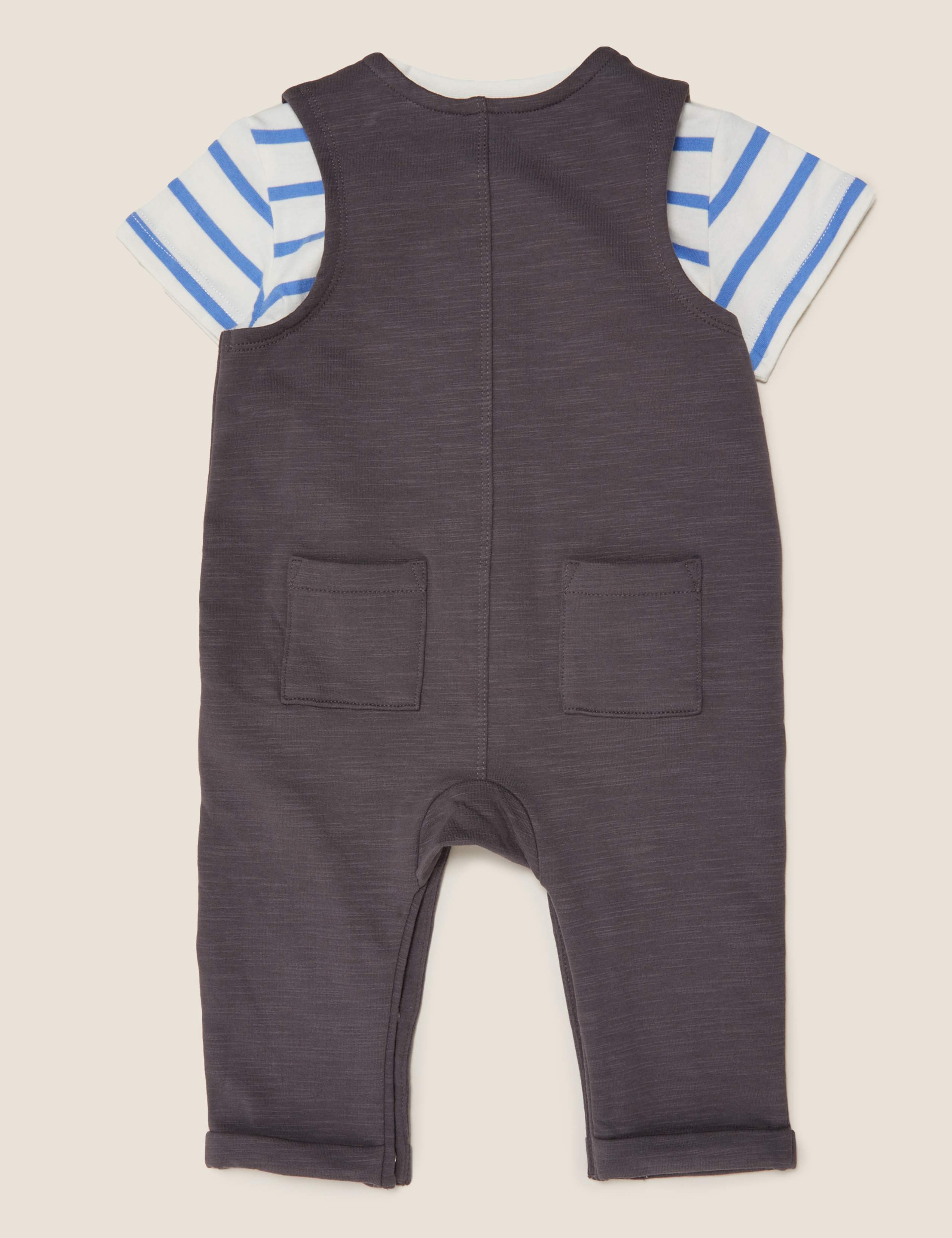 2pc Cotton Transport Dungaree Outfit (7lbs - 12 Mths) 2 of 5