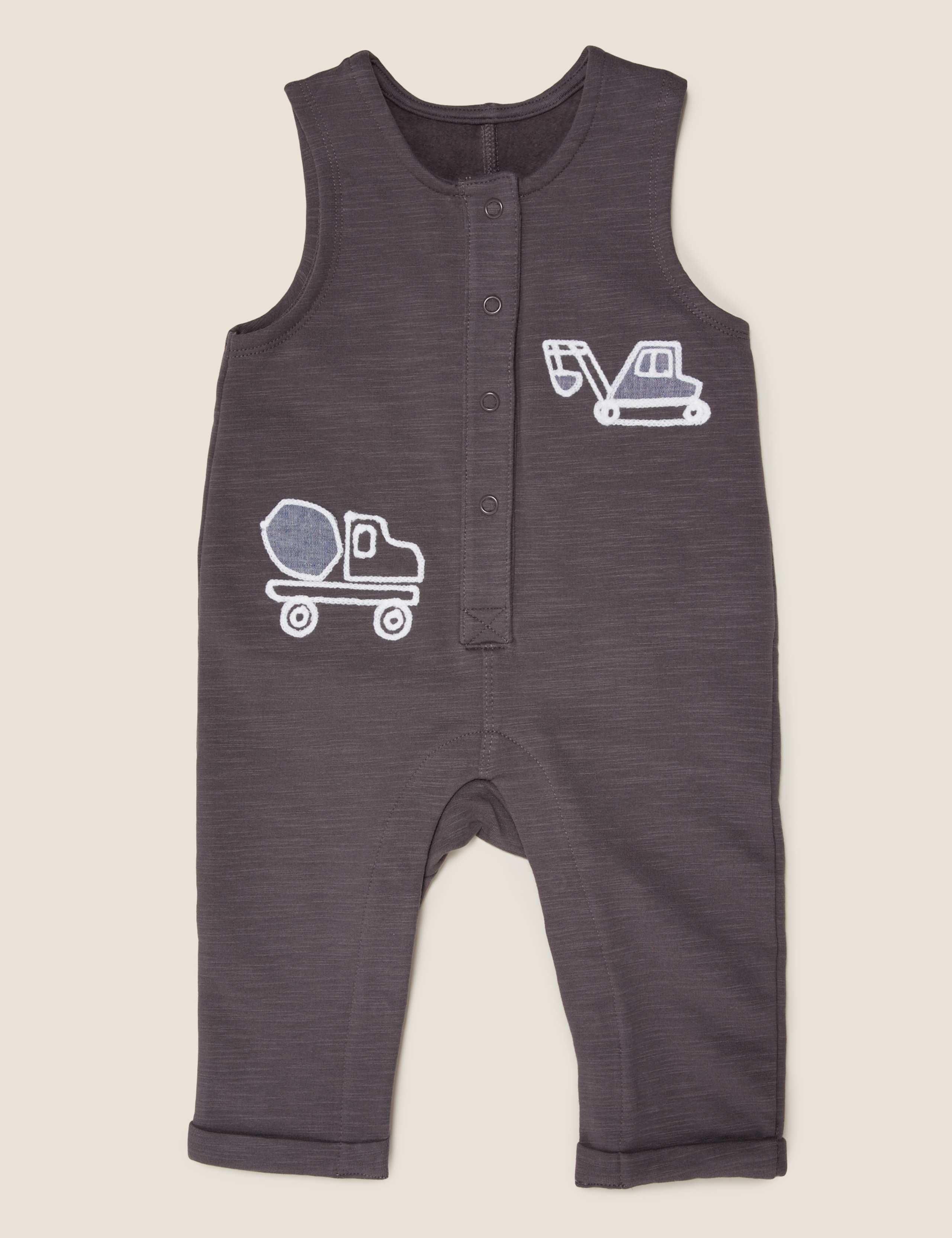 2pc Cotton Transport Dungaree Outfit (7lbs - 12 Mths) 3 of 5