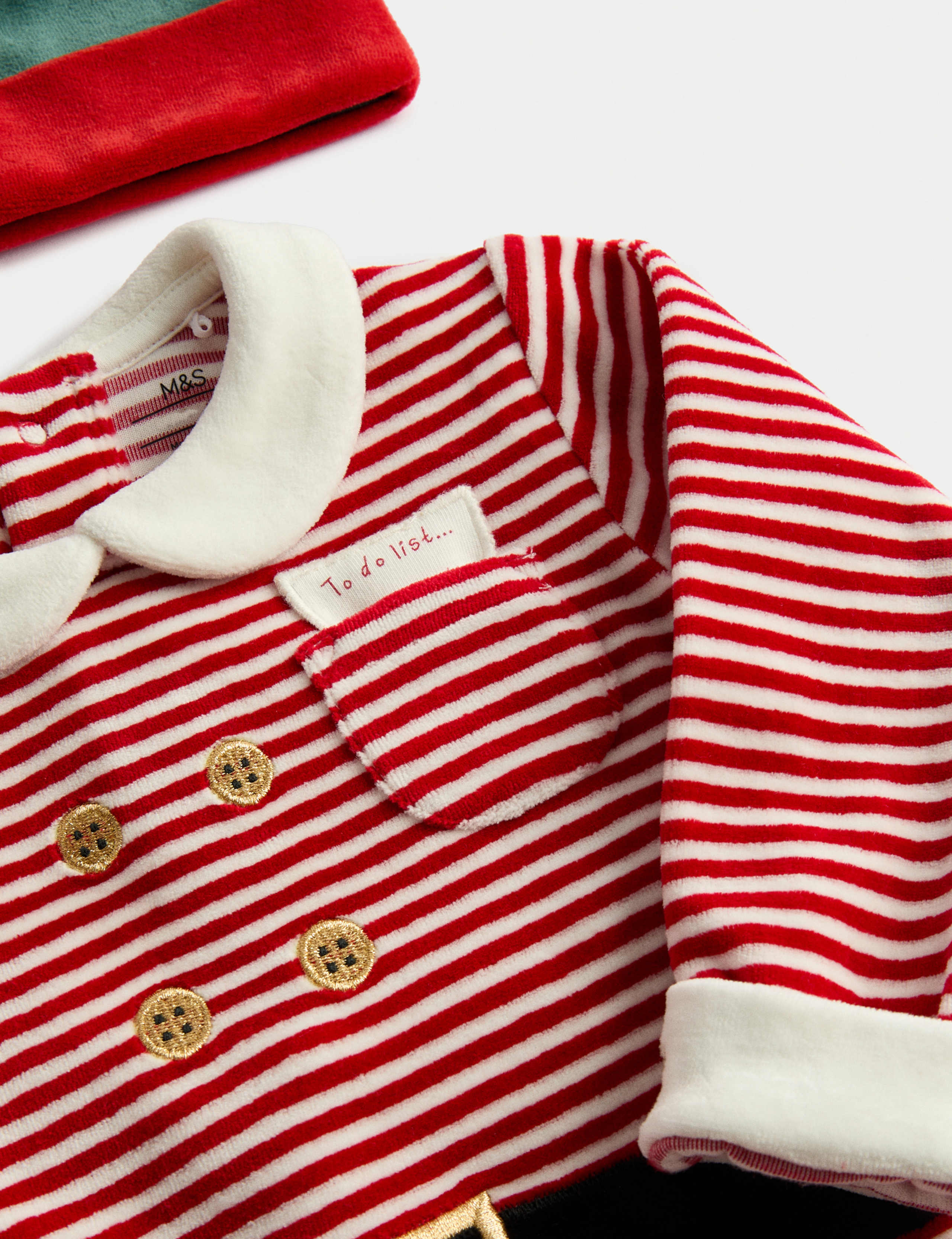 3pc Christmas Elf Outfit with Hat (0-3 Yrs) 2 of 3