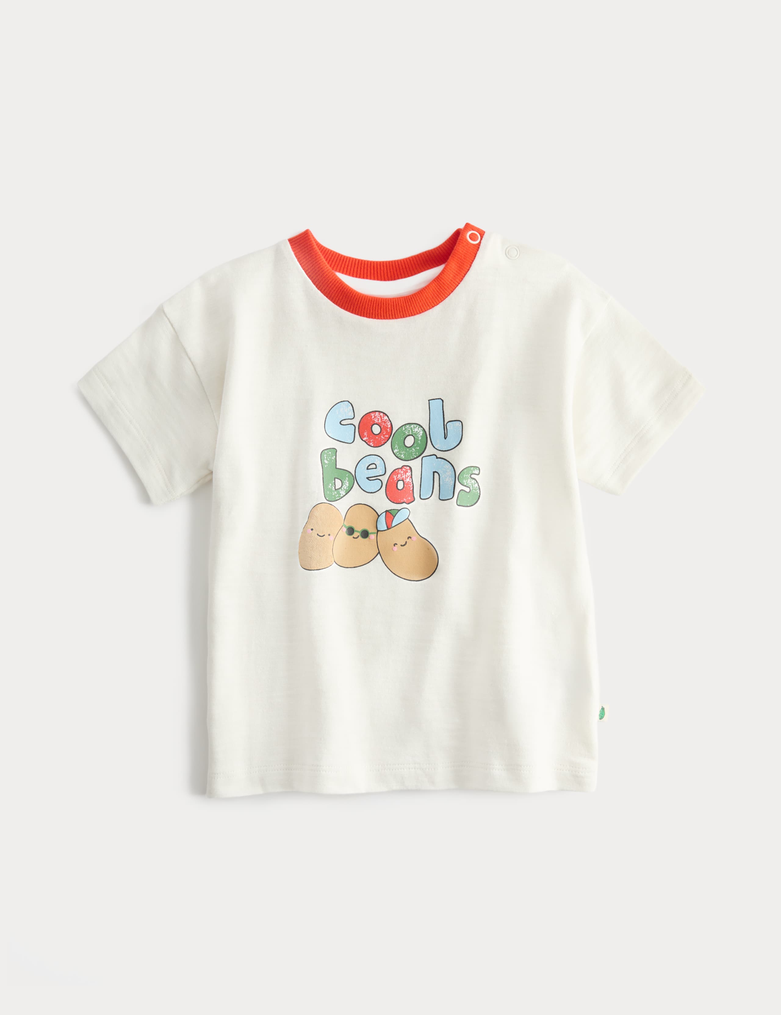 Pure Cotton Cool Beans Graphic T-Shirt (0-3 Yrs) 1 of 2