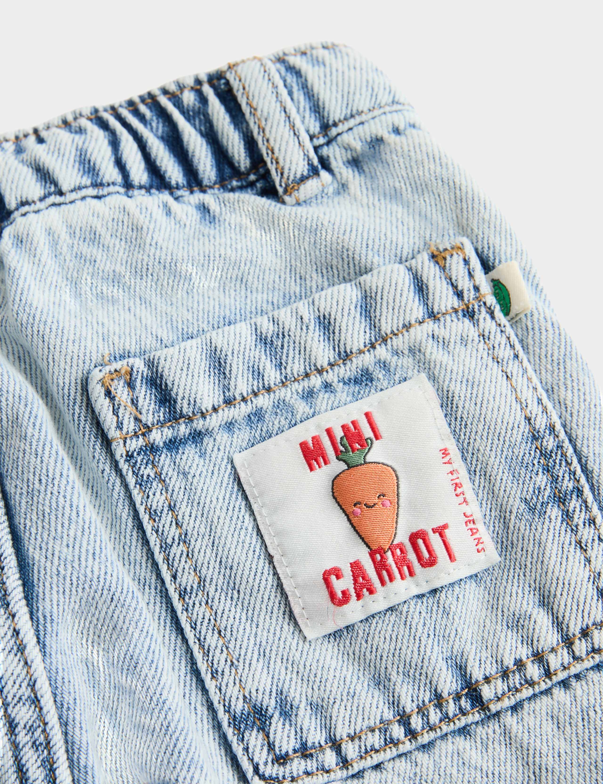 Pure Cotton Carrot Jeans (0 Months-5 Years) 2 of 2
