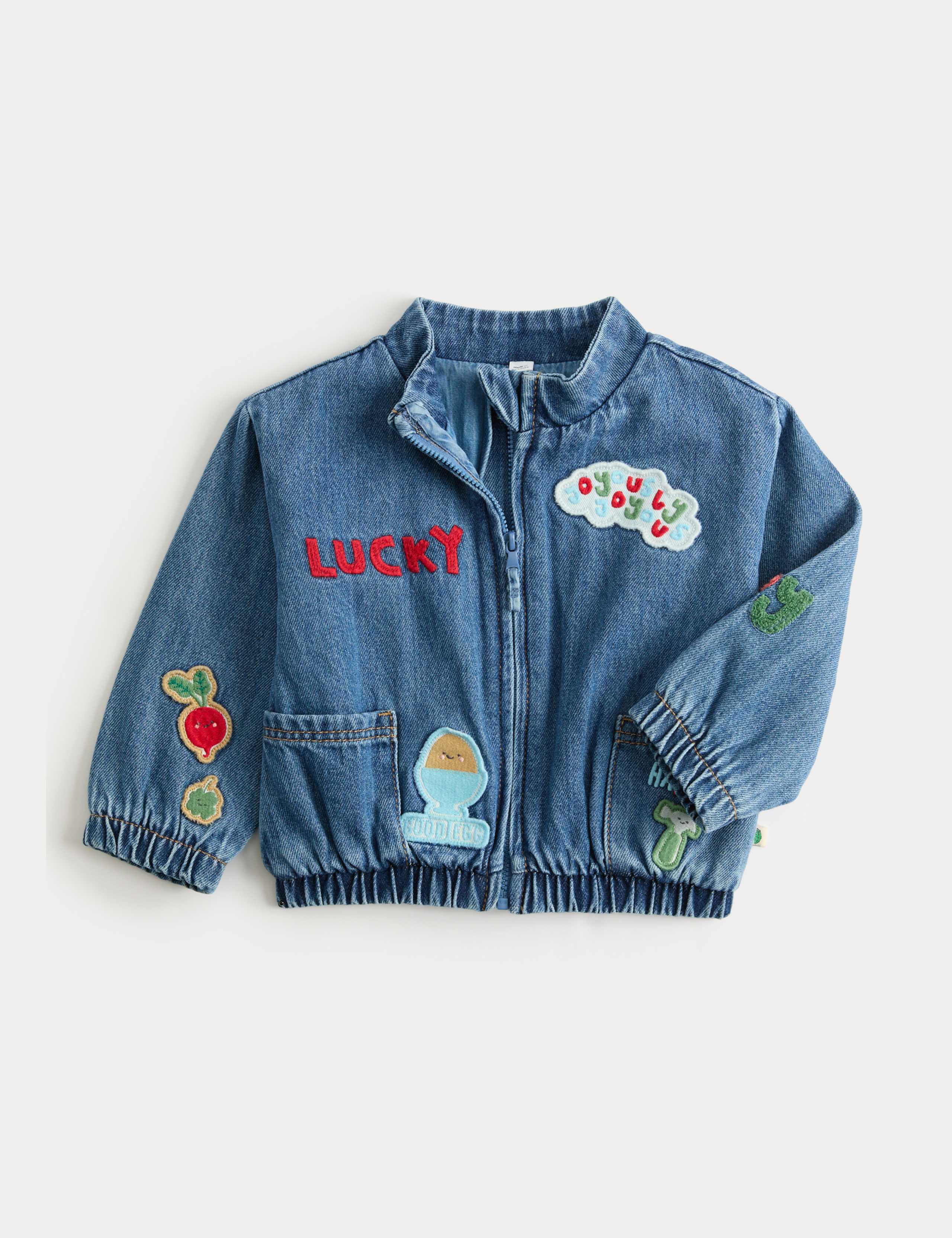 Embroidered Badge Denim Jacket (0-5 Yrs) 1 of 1