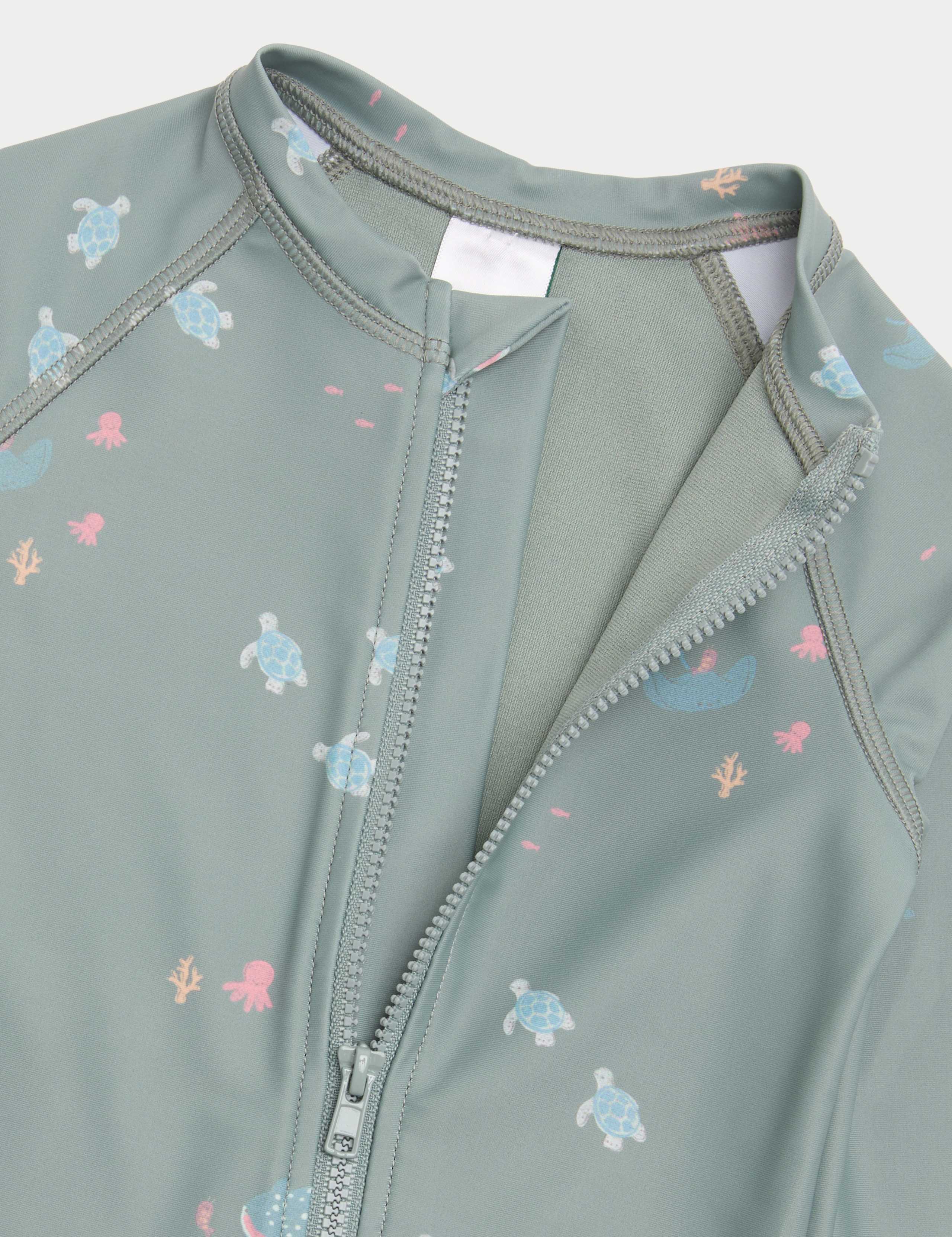 Printed All In One Swimsuit with Hat (0-5 Yrs) 2 of 2