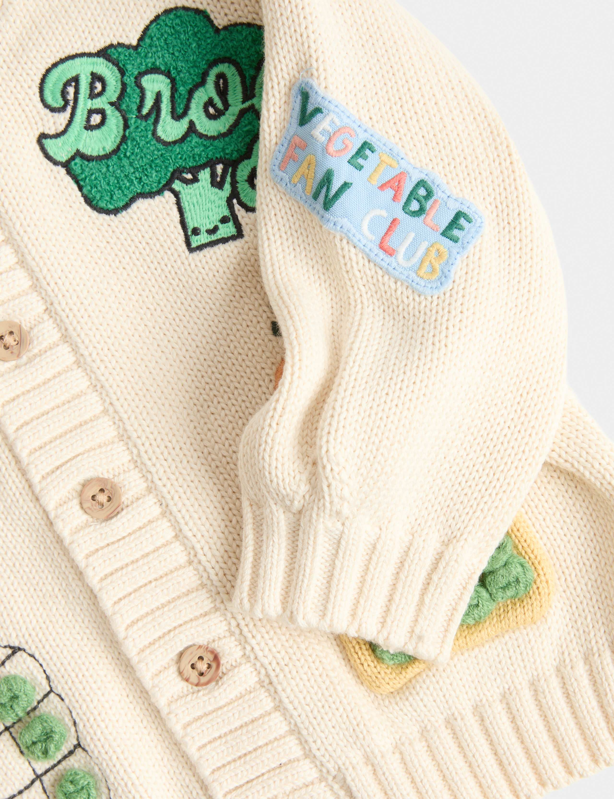 Pure Cotton Knitted Cardigan (0-5 Yrs) 2 of 2