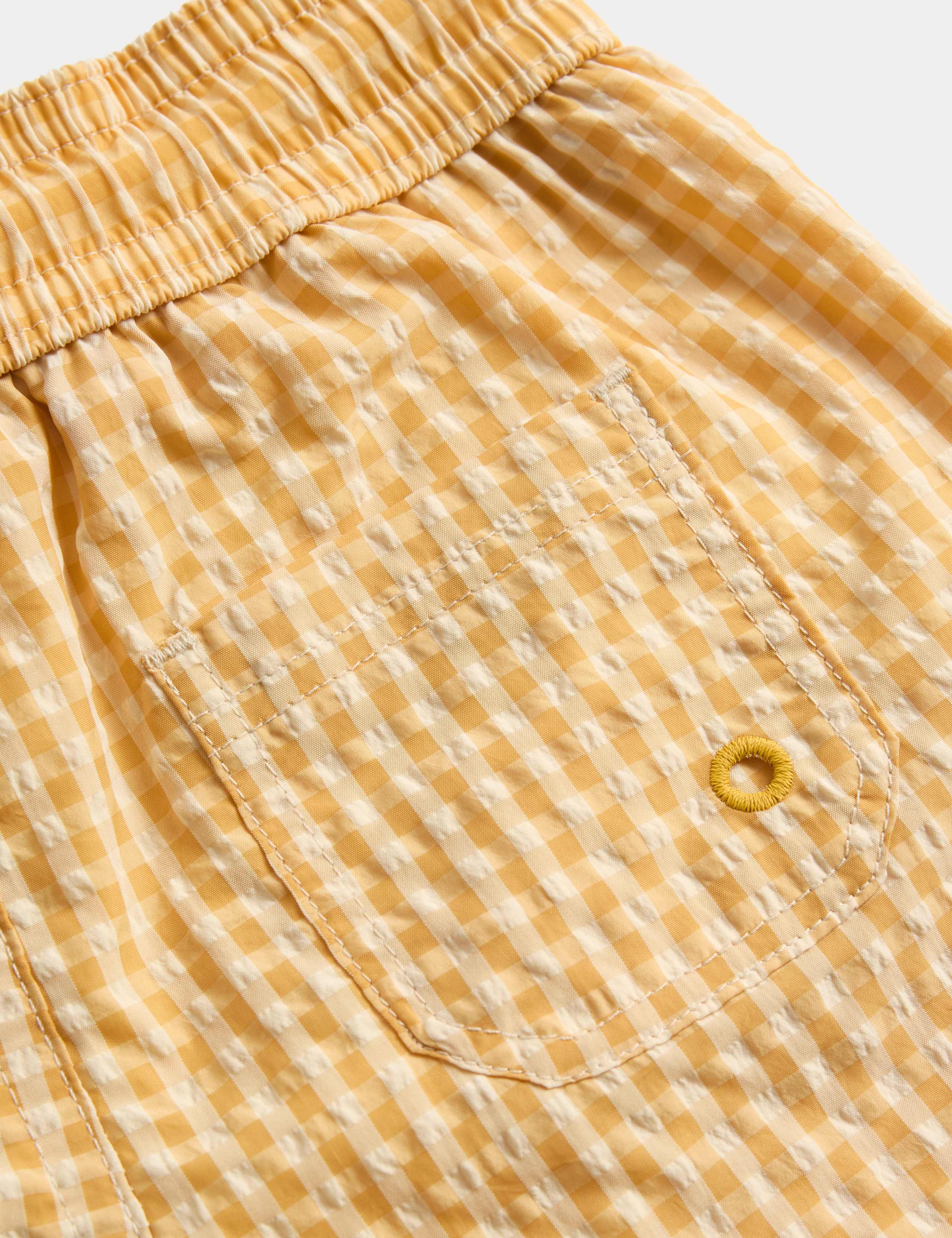 Gingham Seersucker Swim Shorts (0-3 Yrs) 2 of 2