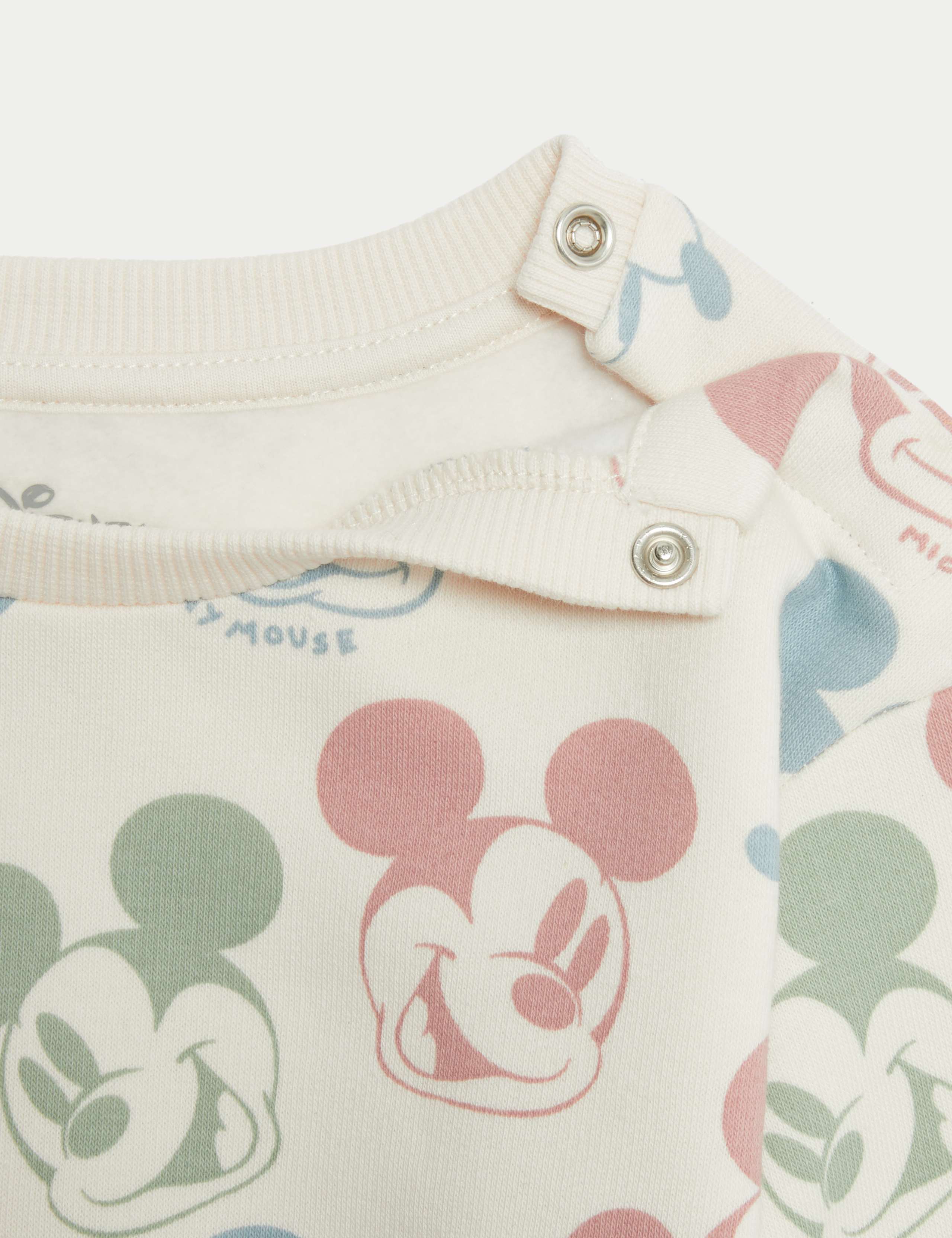 2pc Cotton Rich Mickey Mouse™ Sweat Outfit (0-3 Yrs) 5 of 6