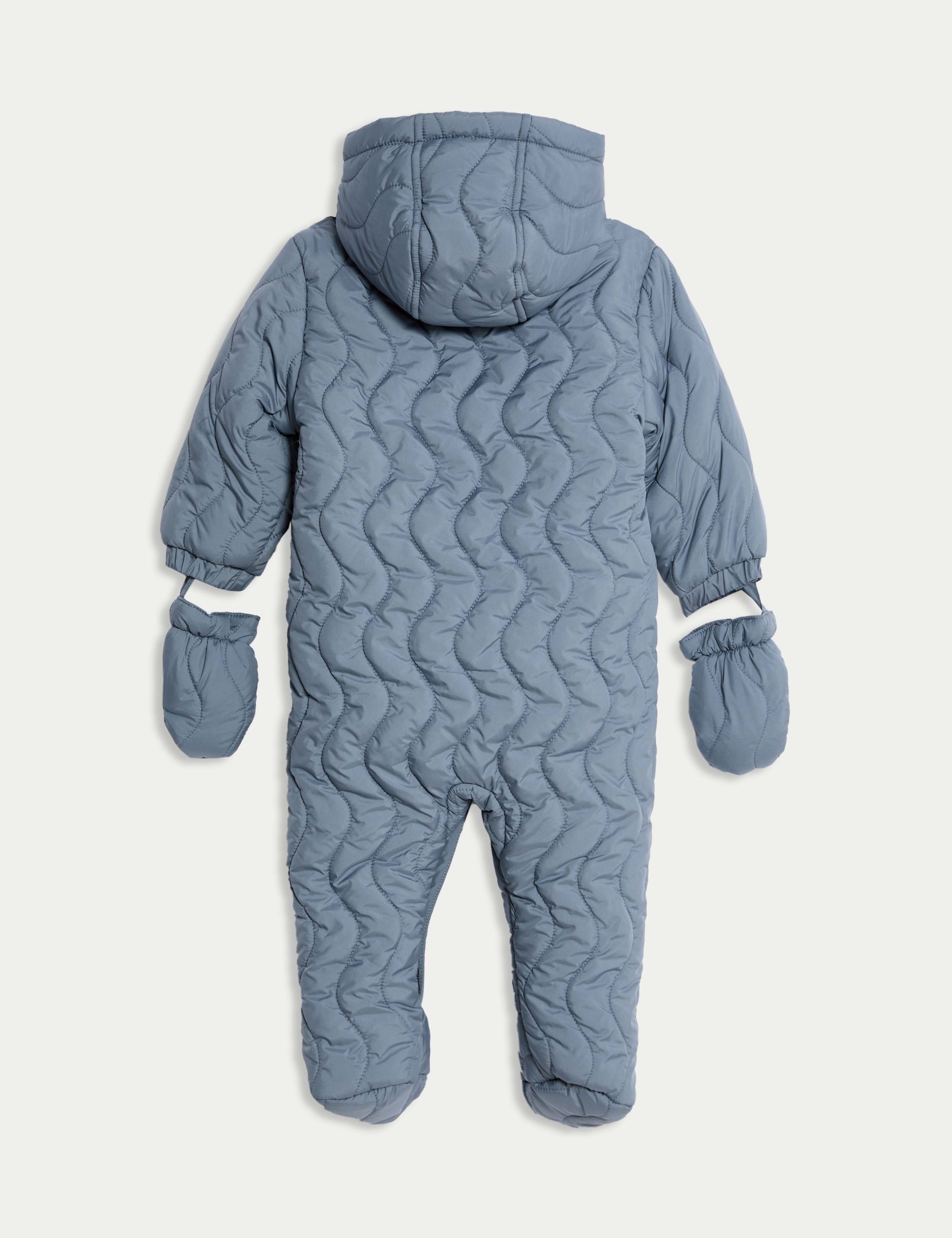 Quilted Hooded Snowsuit (0-3 Yrs) 2 of 4