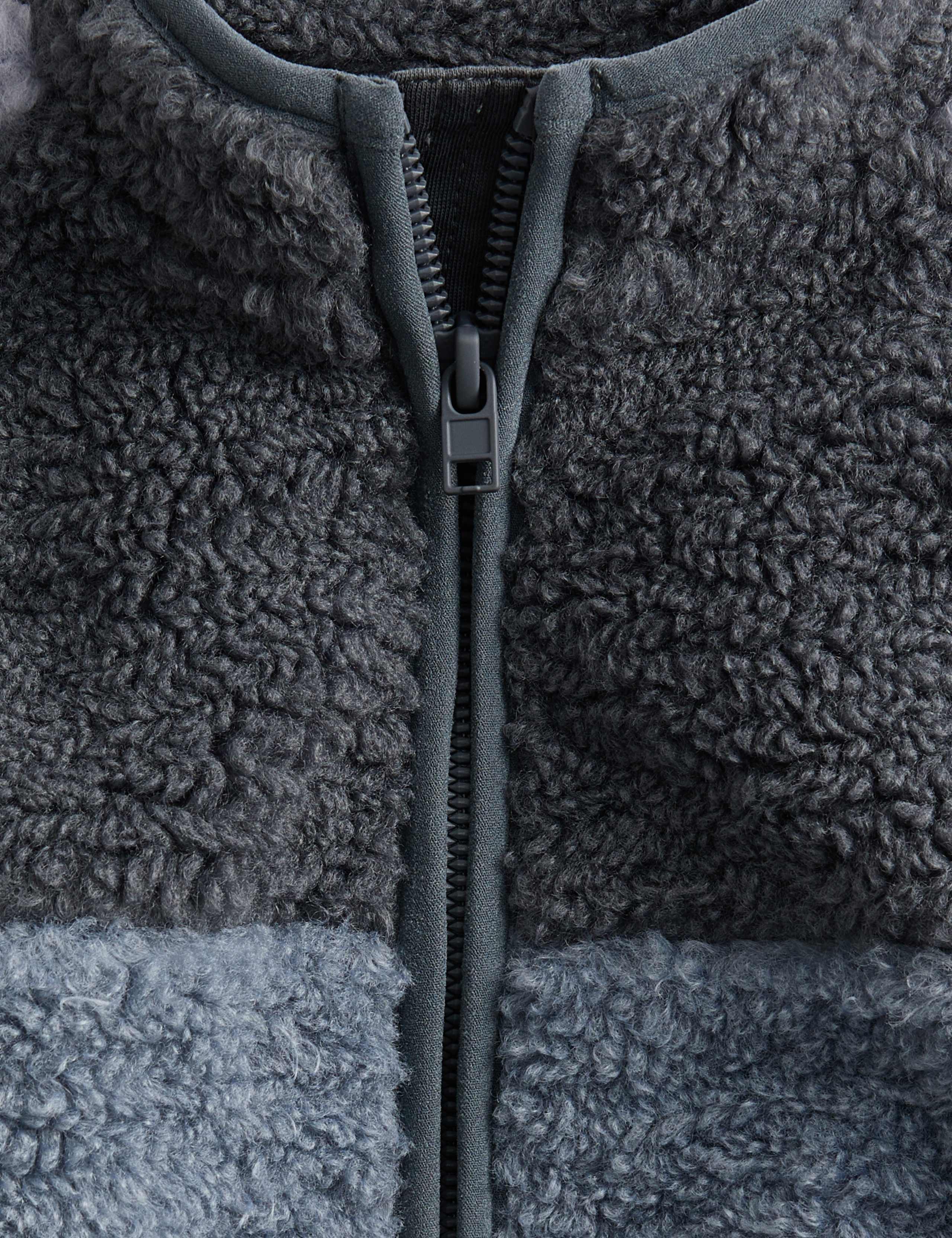 Borg Colour Block Funnel Neck Jacket (0-3 Yrs) 4 of 4