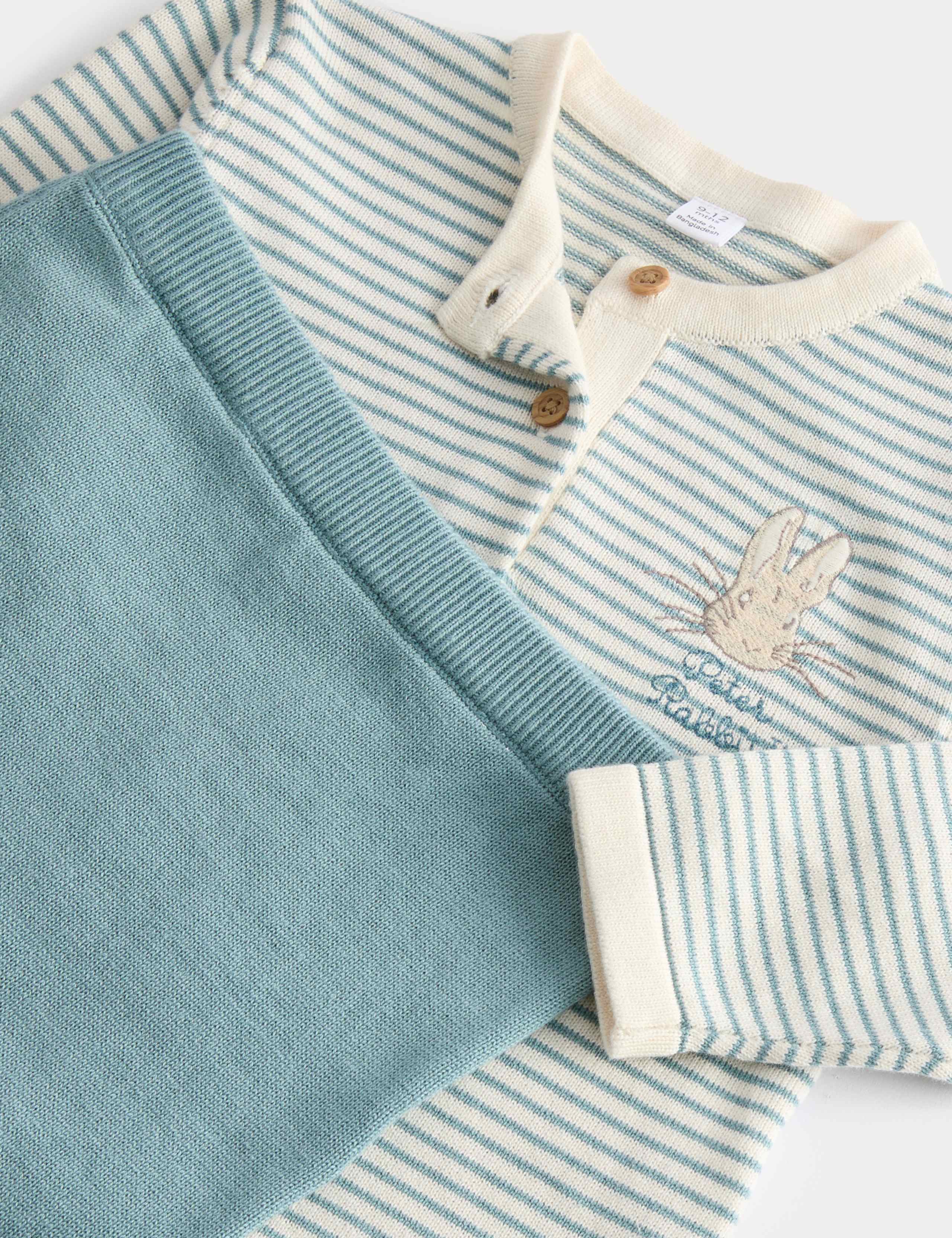 2pc Pure Cotton Peter Rabbit™ Outfit (0-3 Yrs) 2 of 4