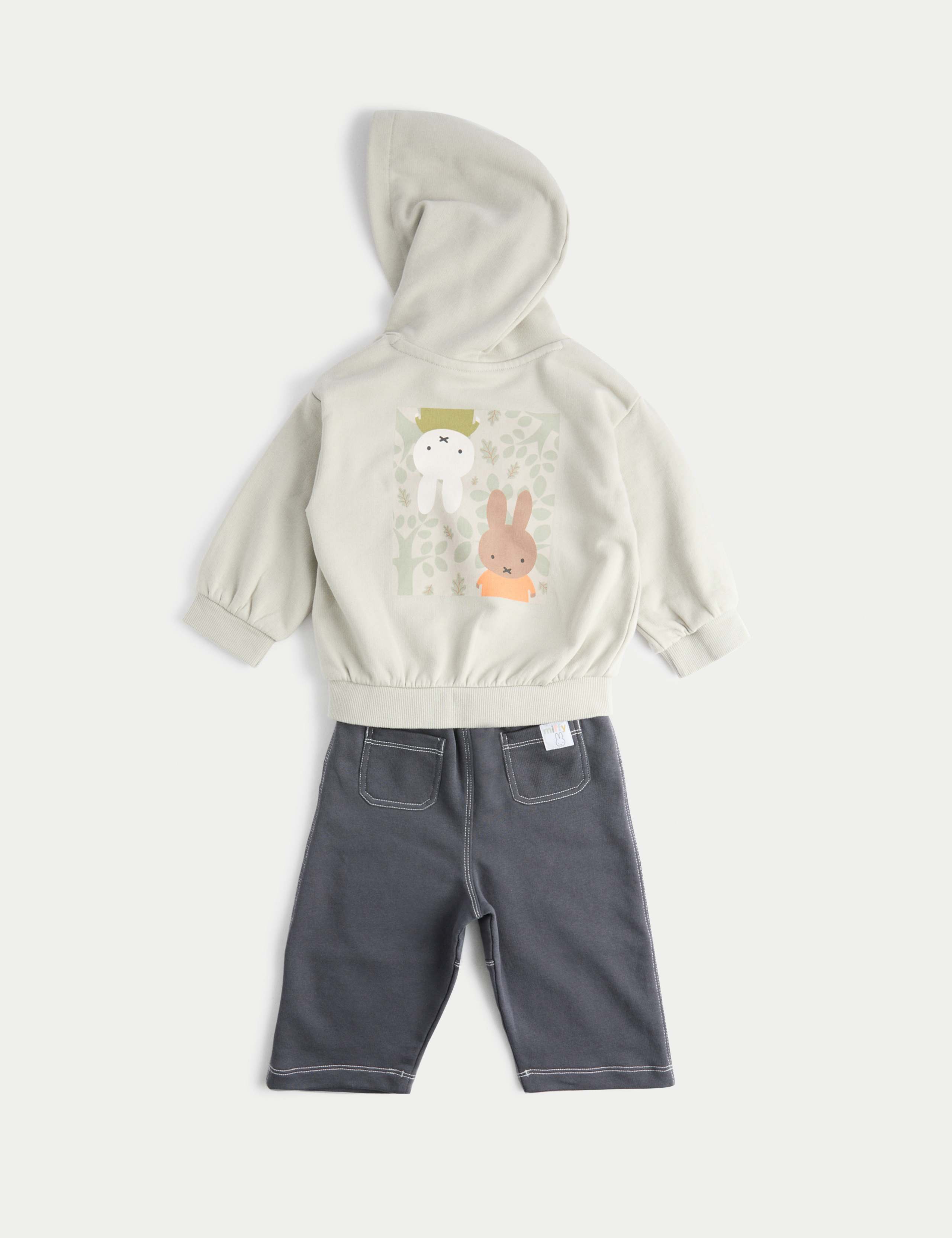 2pc Cotton Rich Miffy™ Hoodie Outfit (0-3 Yrs) 2 of 3