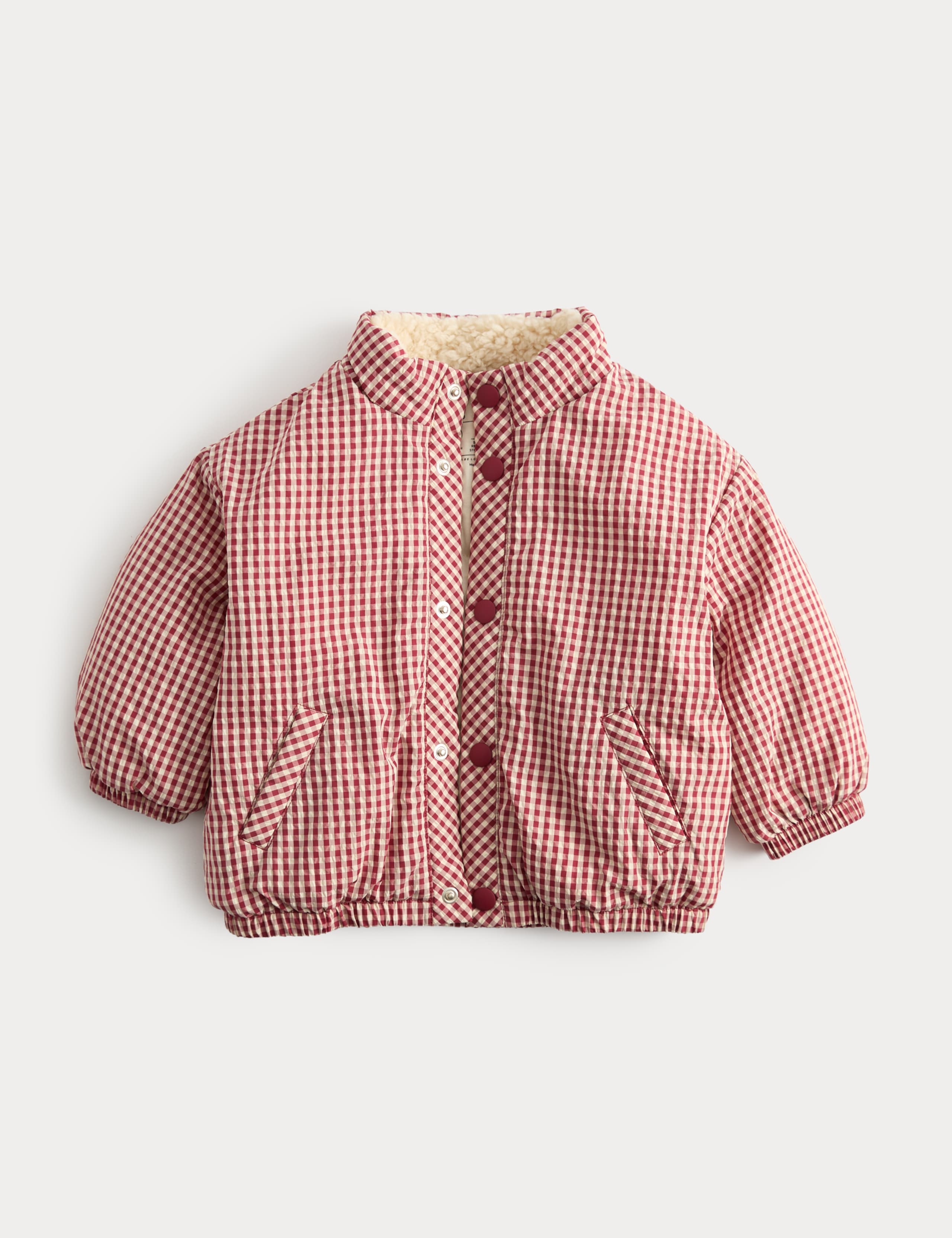Gingham Midweight Padded Coat (0-5 Yrs) 2 of 4
