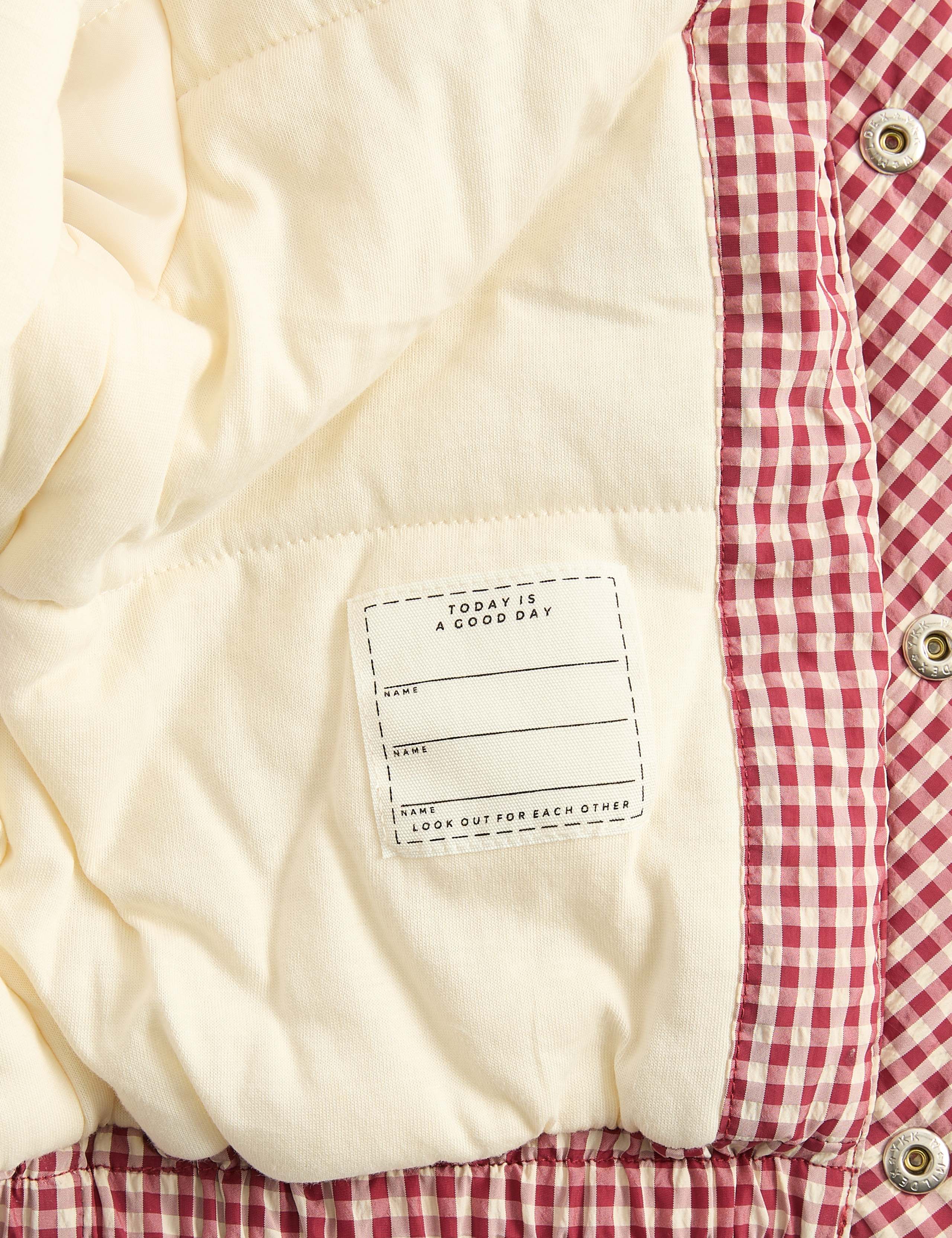 Gingham Midweight Padded Coat (0-5 Yrs) 4 of 4