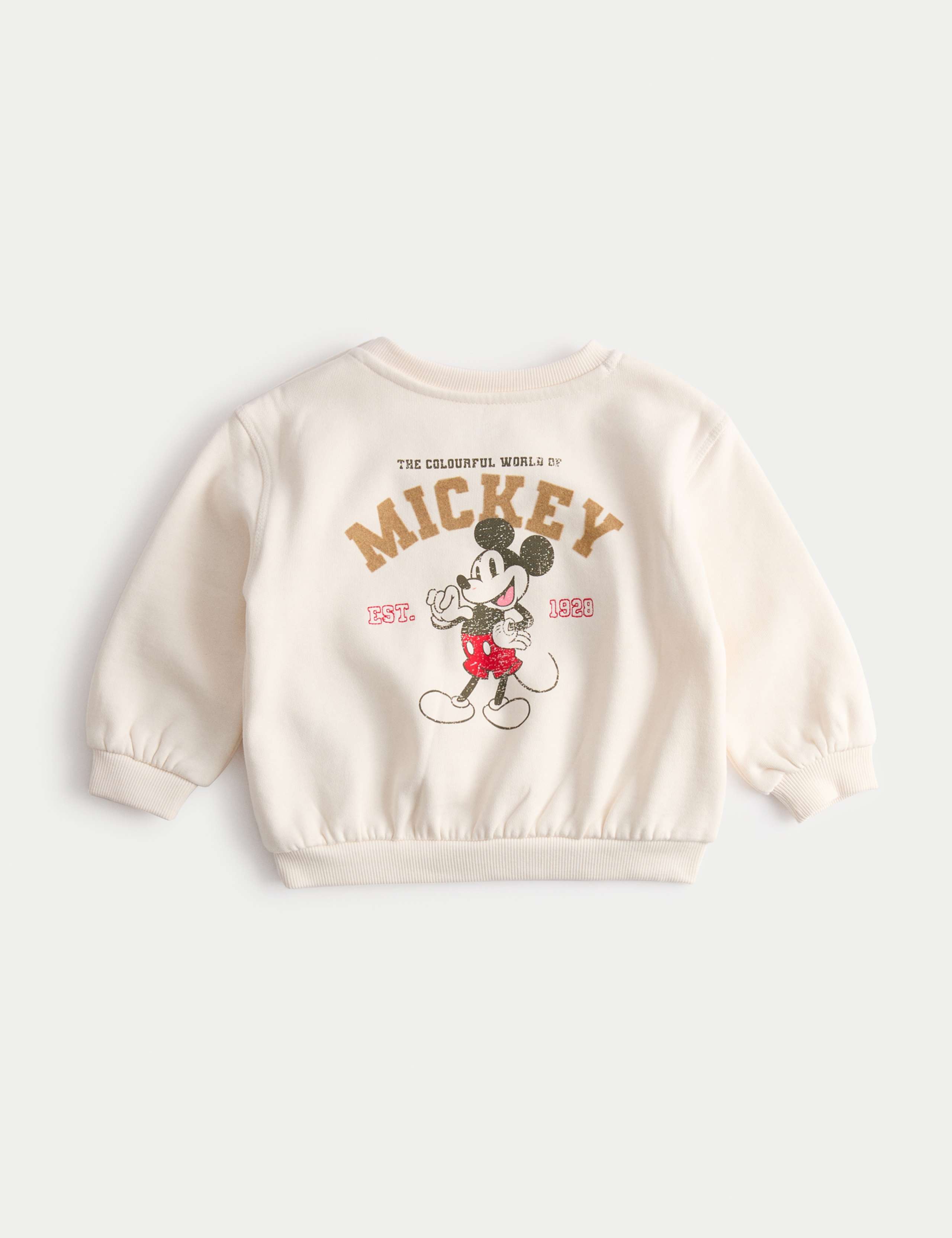 Cotton Rich Mickey Mouse™ Sweatshirt (0-3 Yrs) 2 of 5
