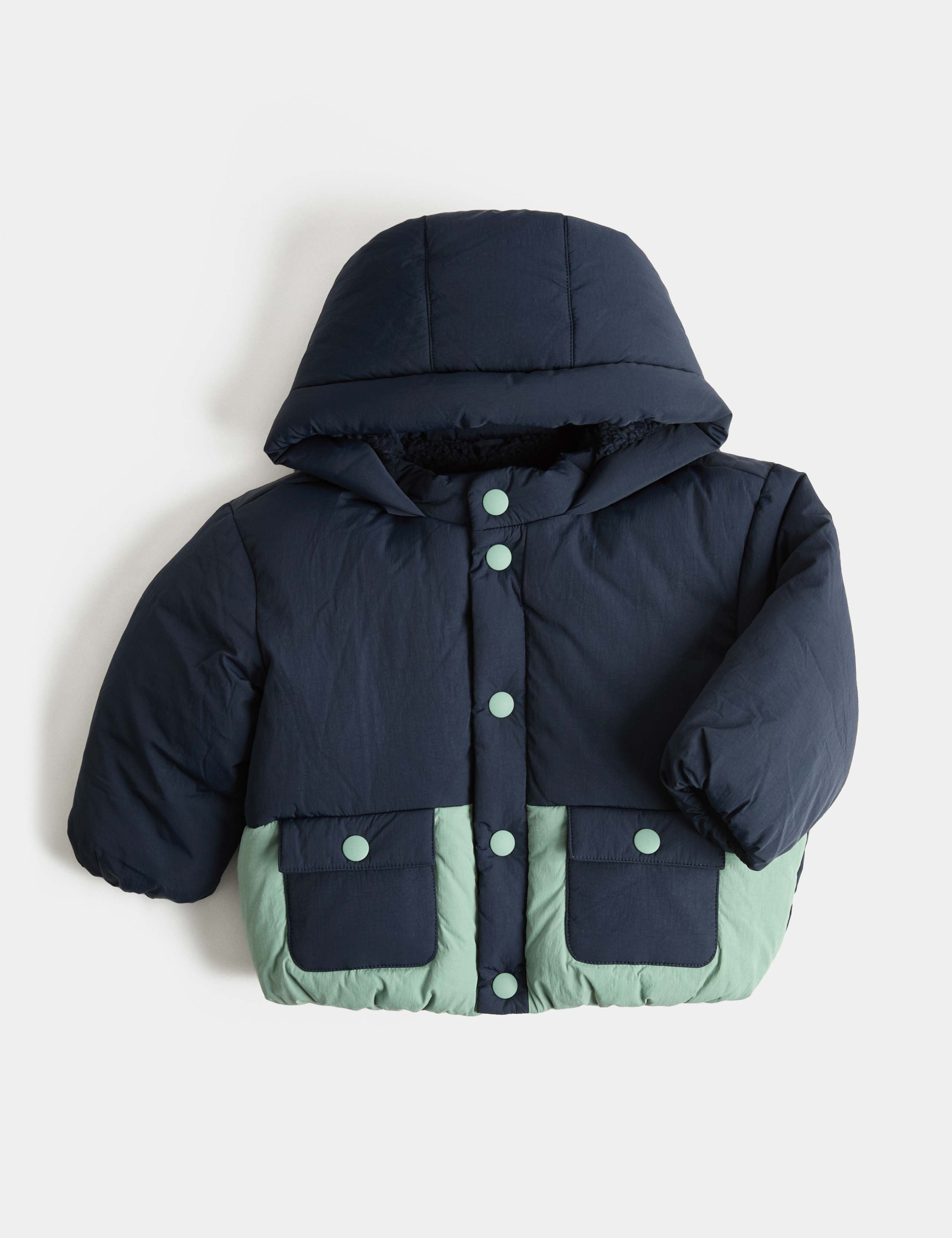Midweight Padded Hooded Coat (0-5 Yrs) 1 of 2
