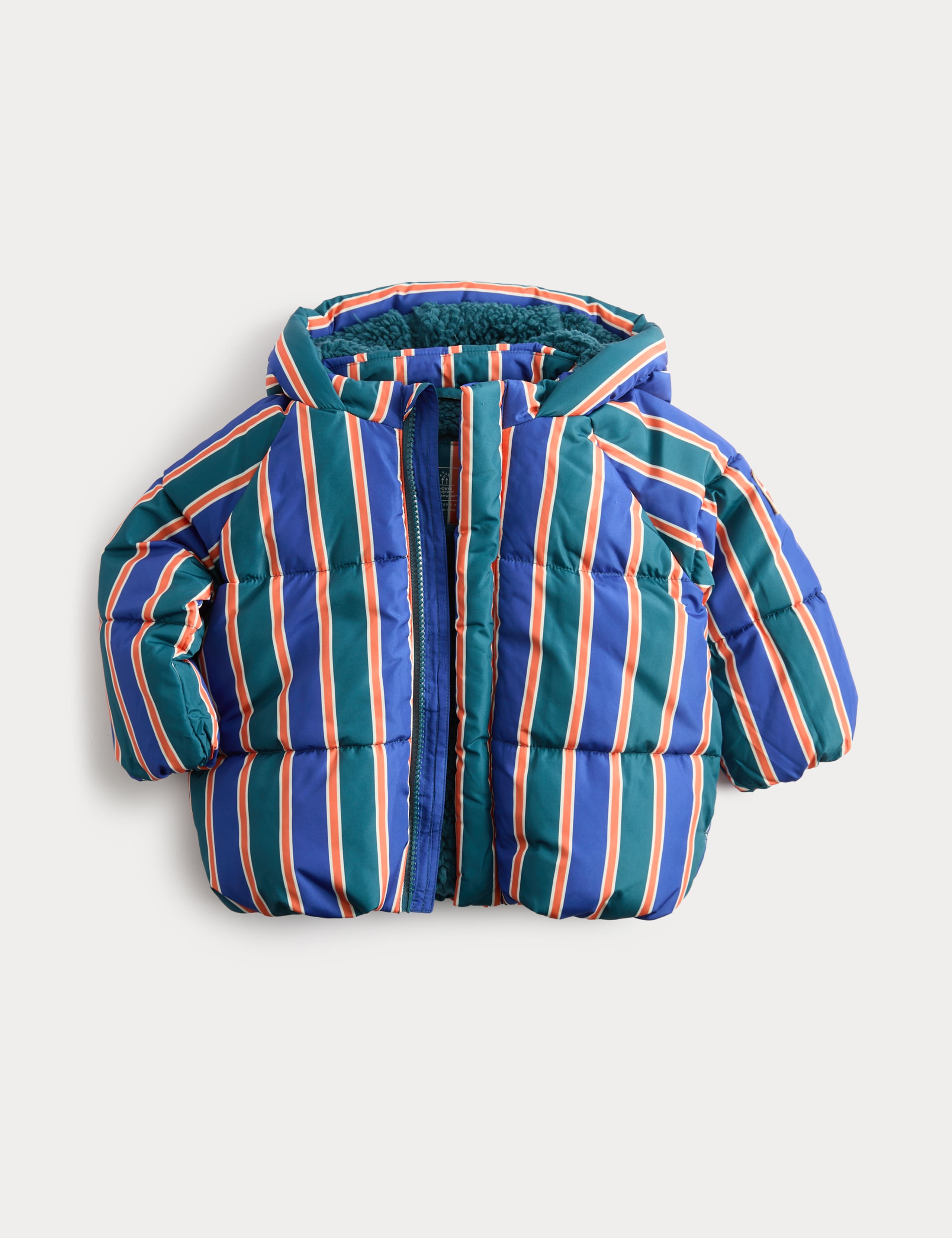 Midweight Padded Striped Coat (0-5 Yrs) 2 of 4