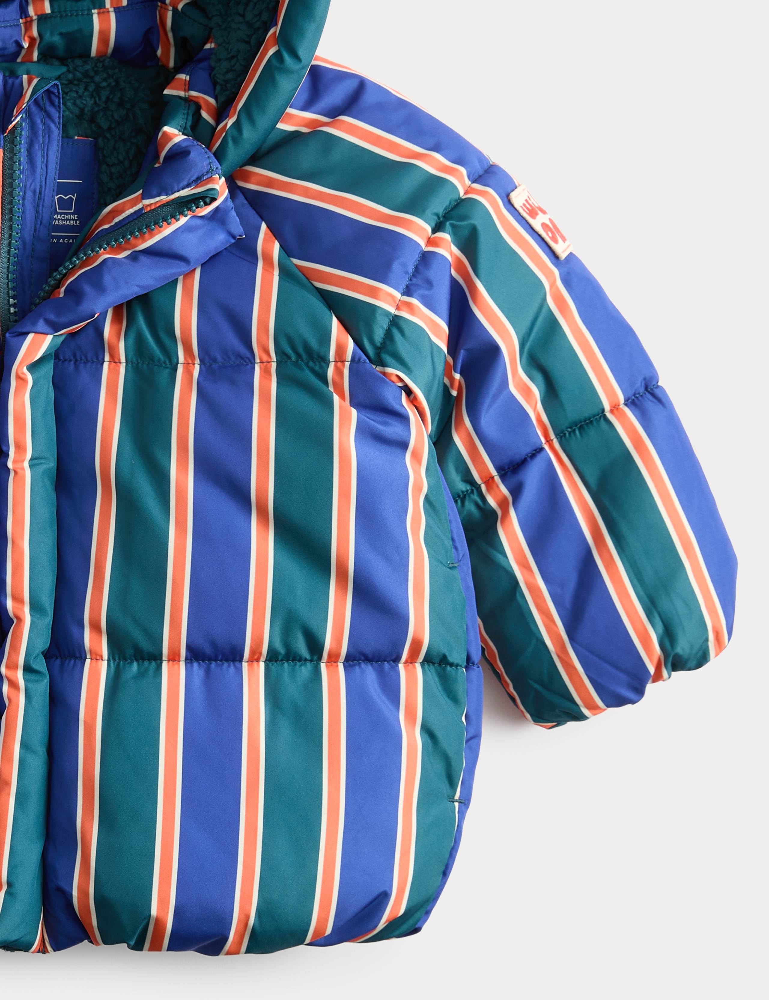 Midweight Padded Striped Coat (0-5 Yrs) 3 of 4