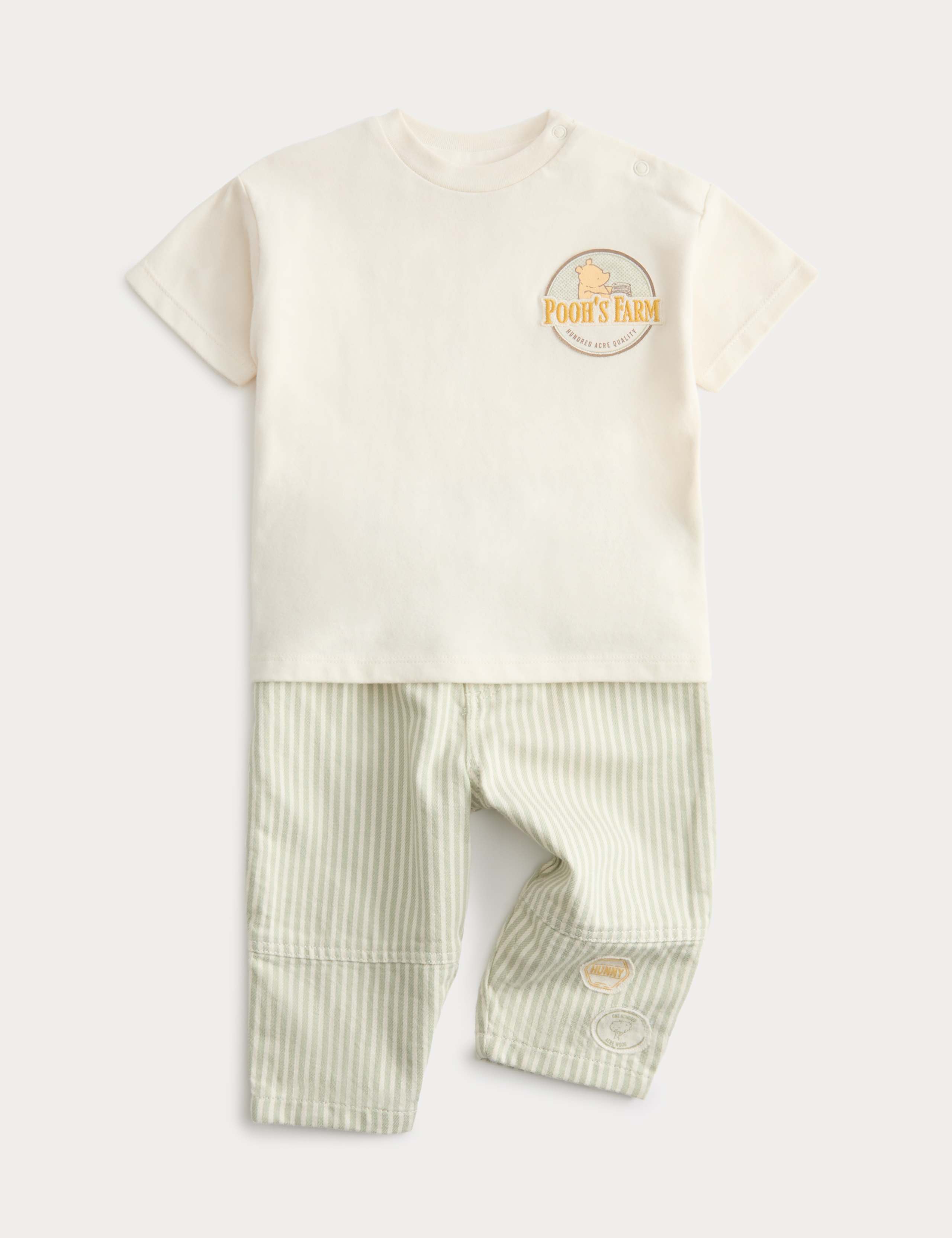 2pc Pure Cotton Winnie the Pooh™ Outfit (0-3 Yrs) 1 of 3
