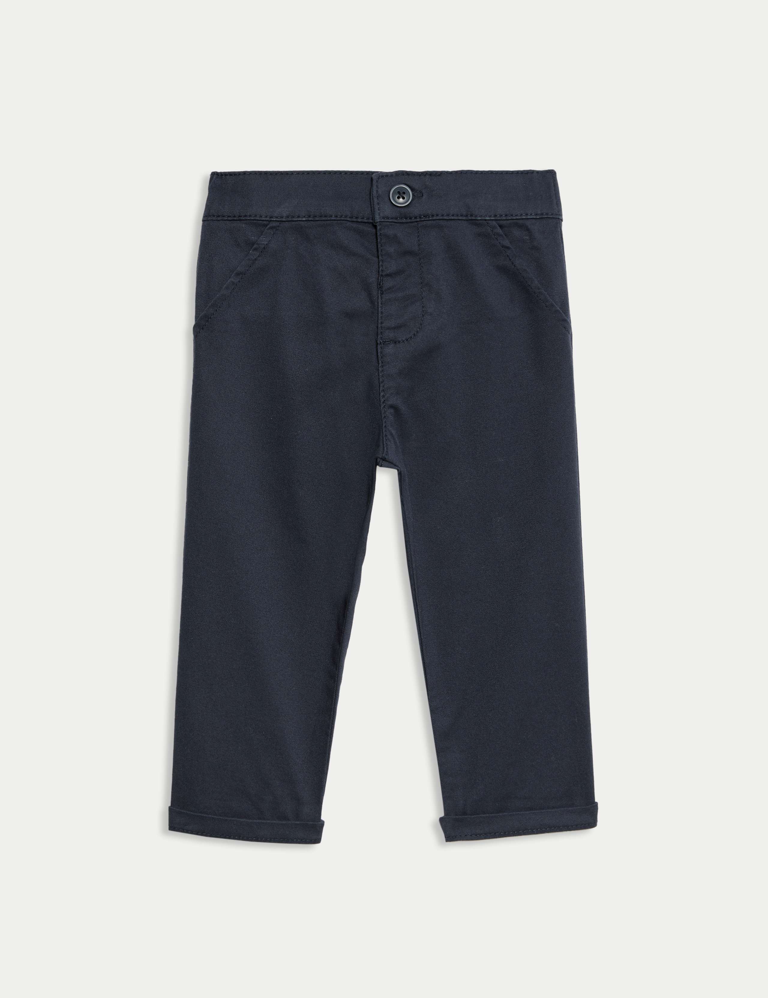 2pc Cotton Blend Striped Knit Polo Outfit (0 Mths-3 Yrs) 4 of 6