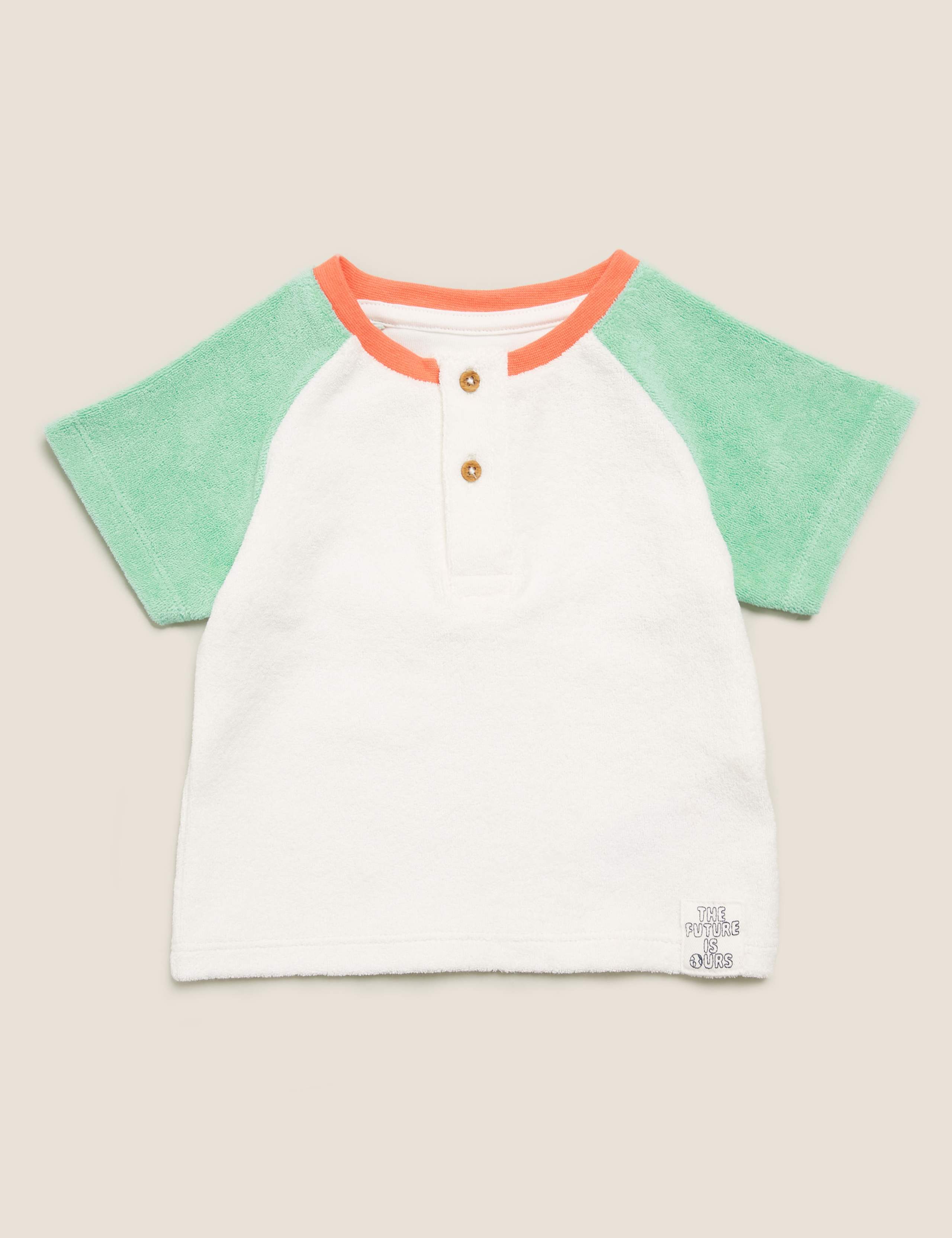 2pk Cotton Raglan Tops (0-3 Yrs) 4 of 5