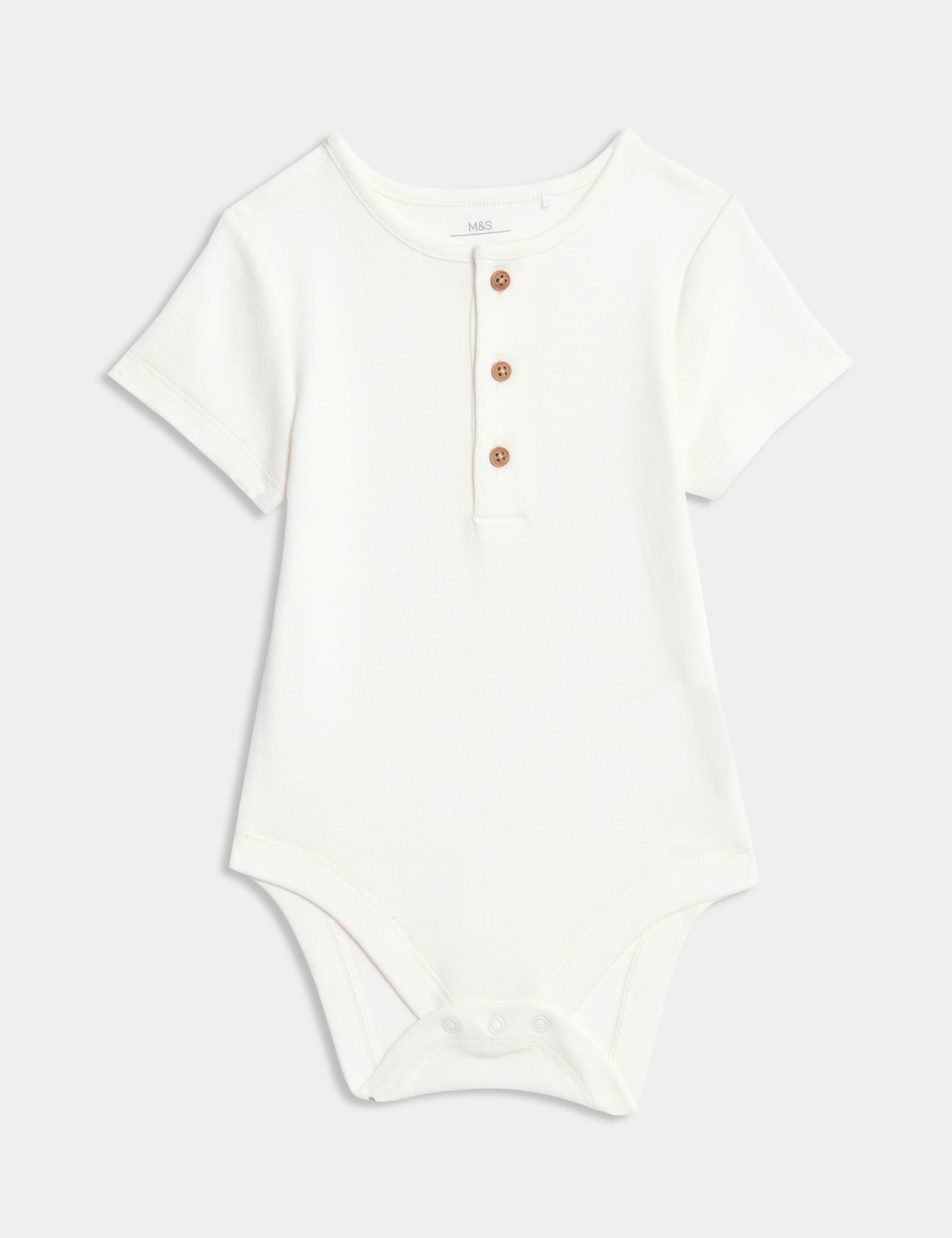 2pc Cotton Rich Dungaree Outfit (0-3 Yrs) 4 of 7