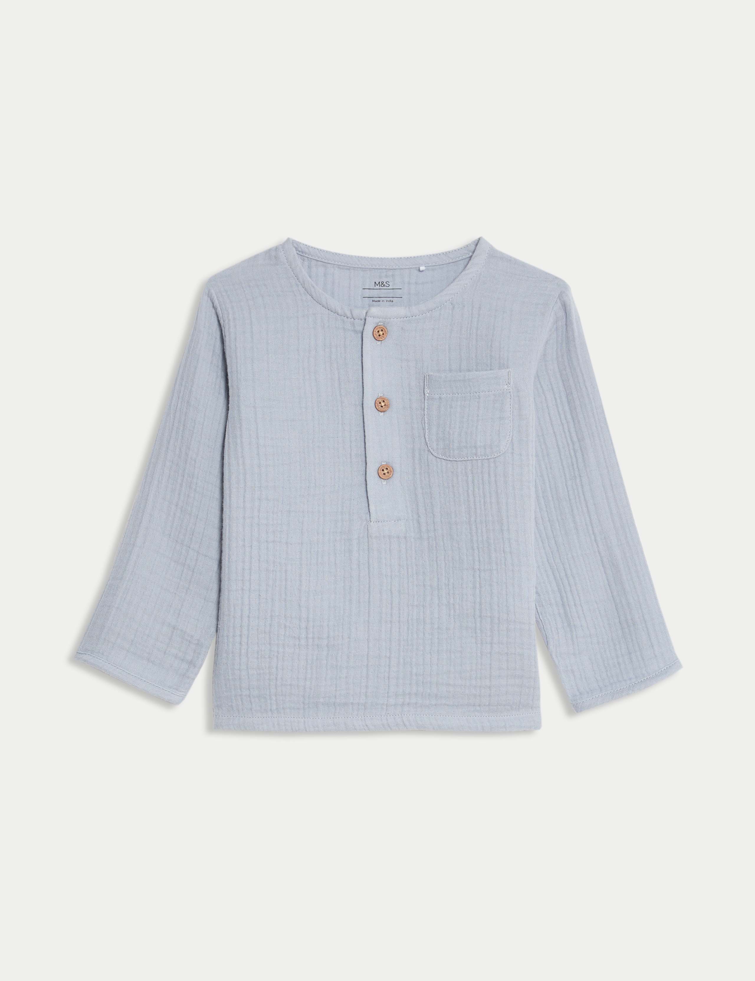 2pc Pure Cotton Top & Shorts Outfit (0-3 Yrs) 3 of 6