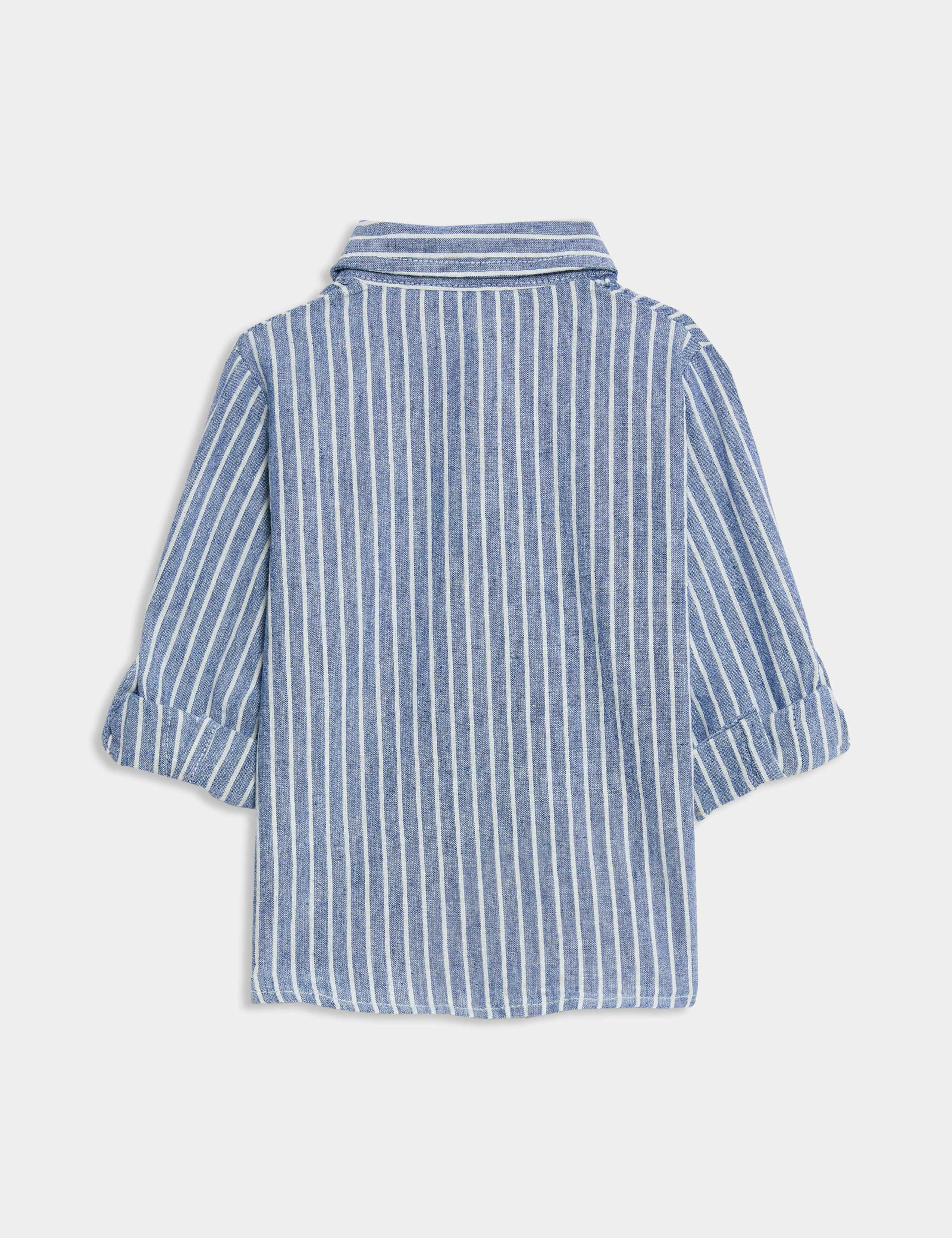 Cotton Rich Striped Shirt (0 - 6 Yrs) 2 of 4