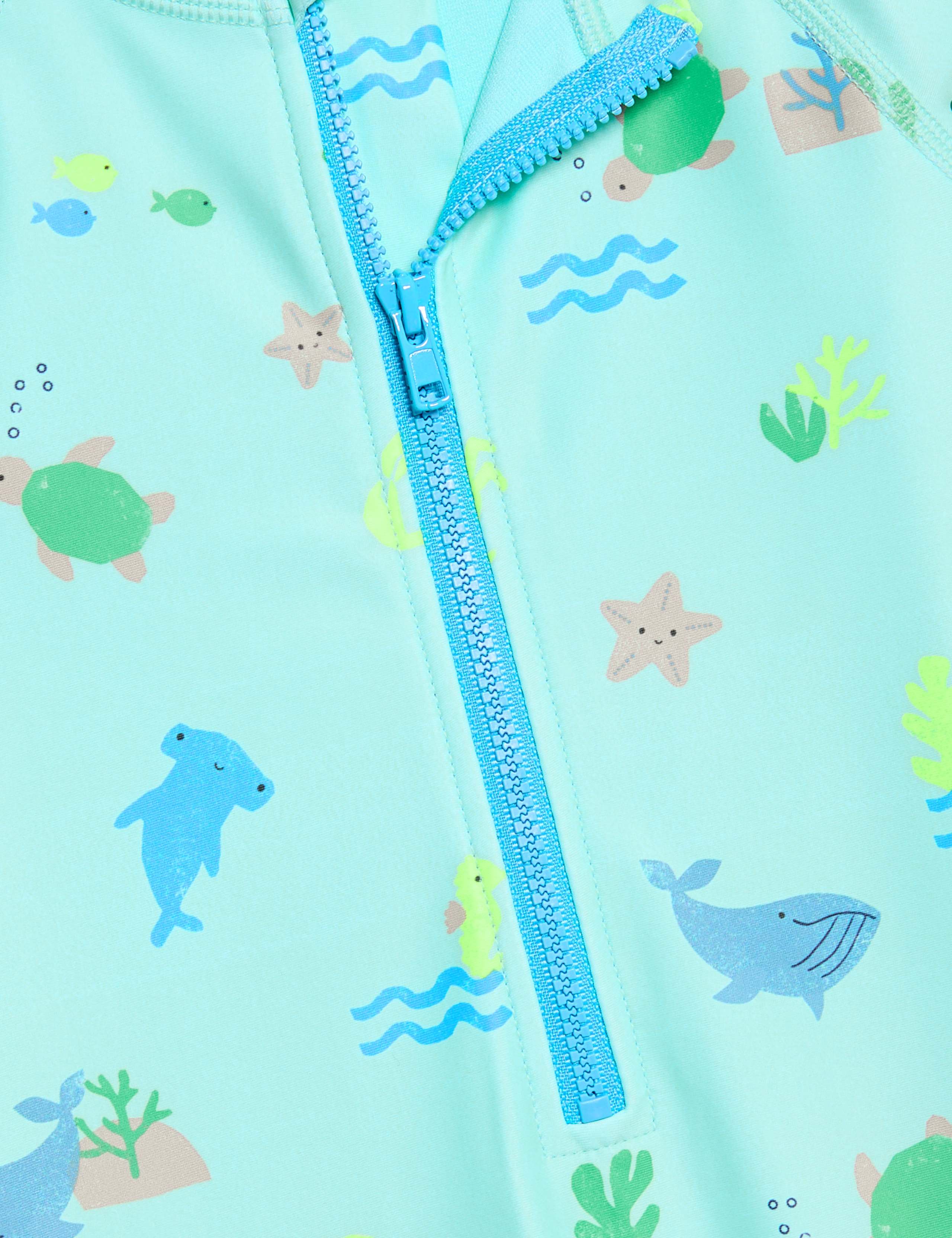 2pc Sealife Print Swimsuit and Hat (0-3 Yrs) 4 of 4