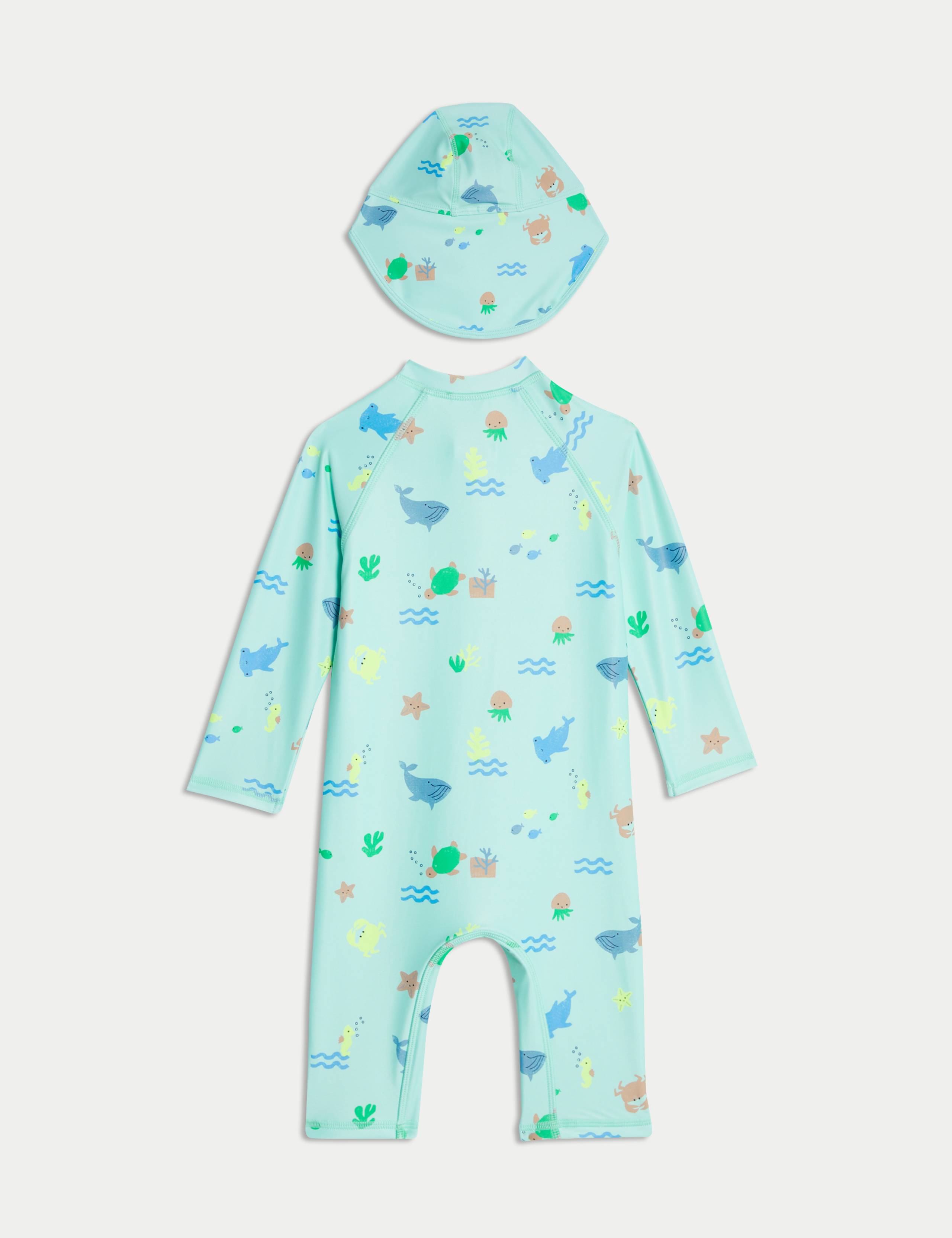 2pc Sealife Zip Through Swim Set (0-3 Yrs) 2 of 4