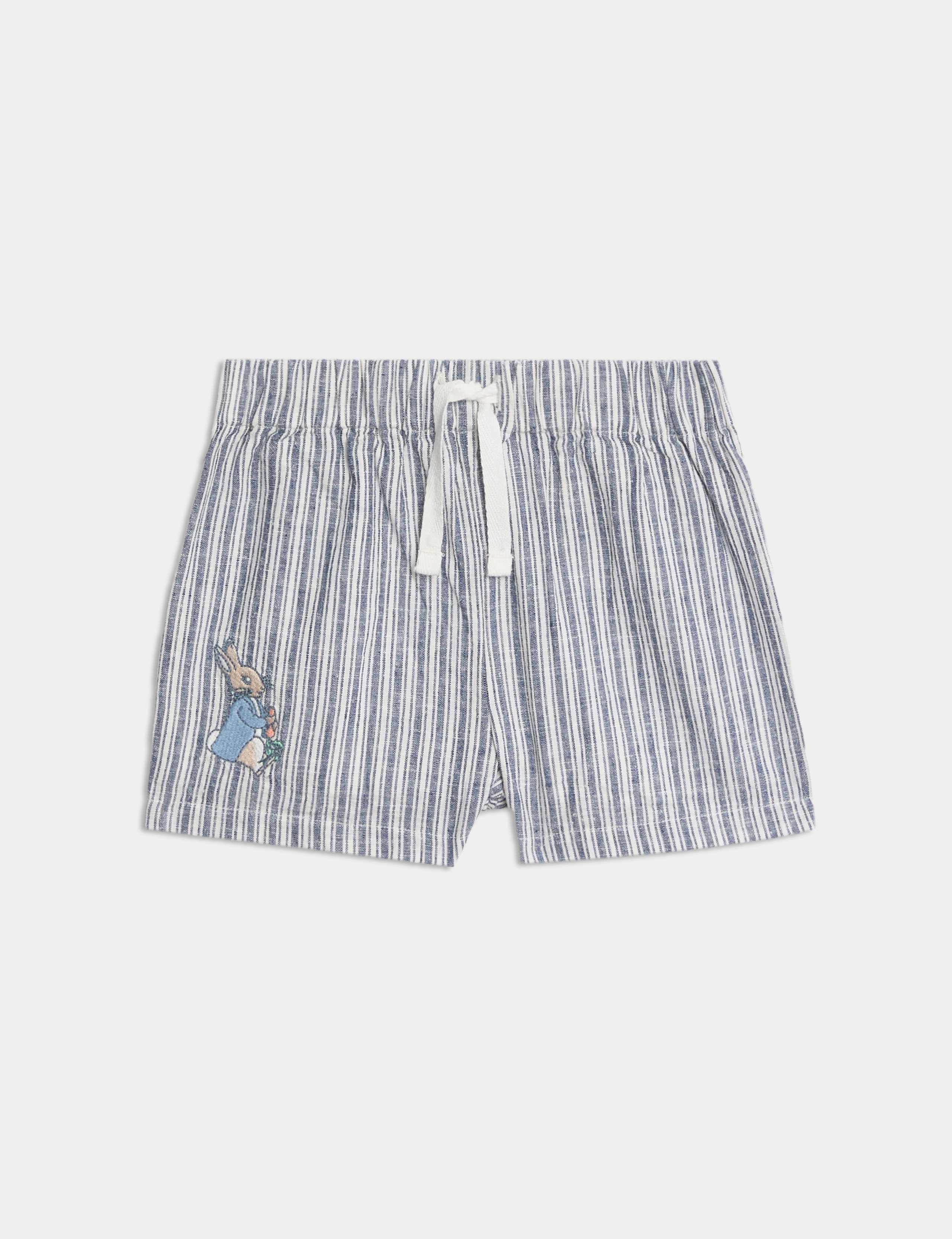 3pc Cotton Rich Peter Rabbit™ Shorts Outfit (0-3 Yrs) 4 of 7